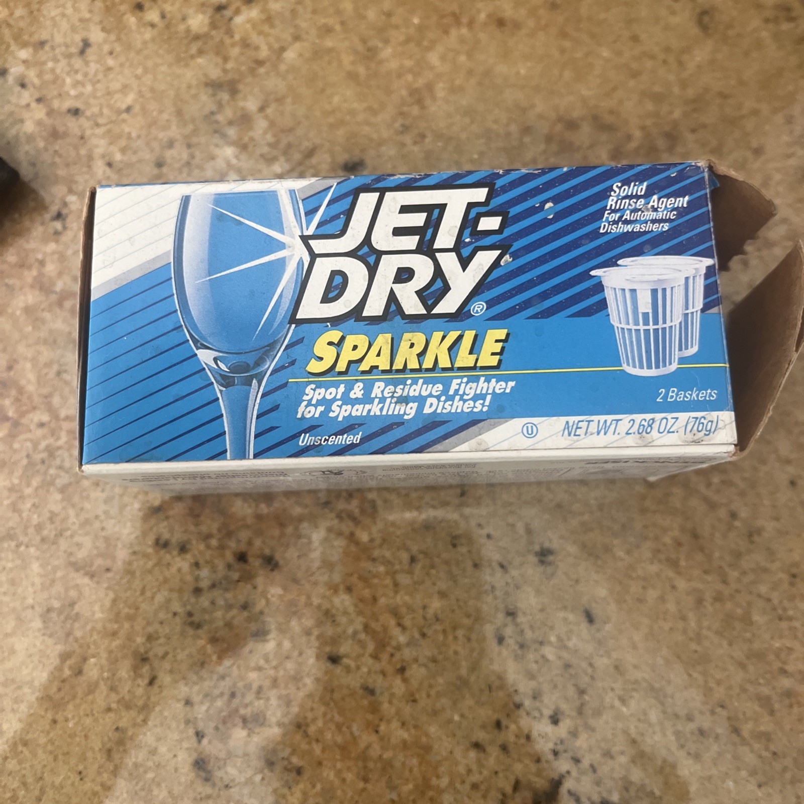 Unscented Jet Dry Rinse Agent Aid Box of 2 Baskets, Spot & Residue Fighter