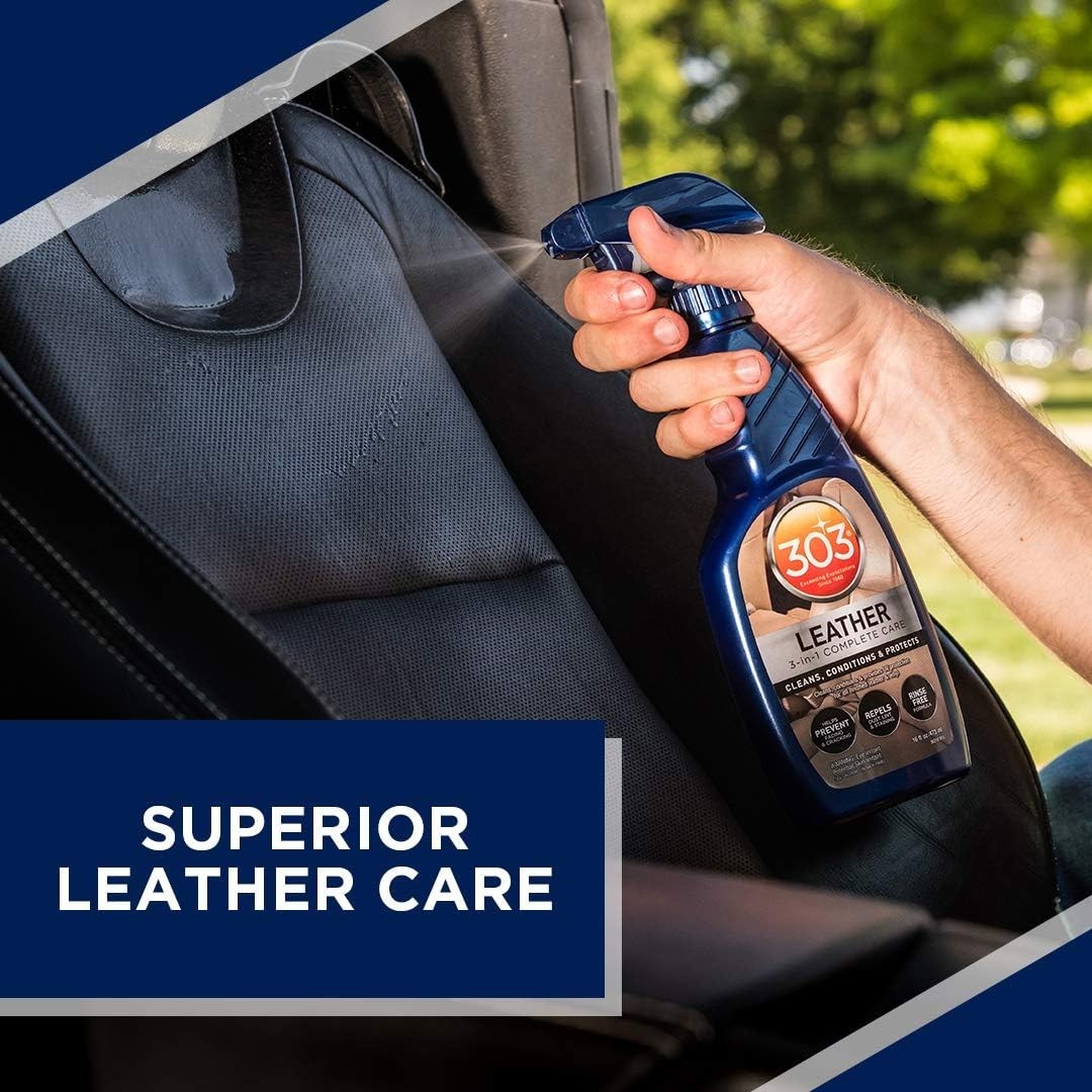 Leather 3-In-1 Complete Care Spray 16oz Protects Cleans Conditions for Furniture