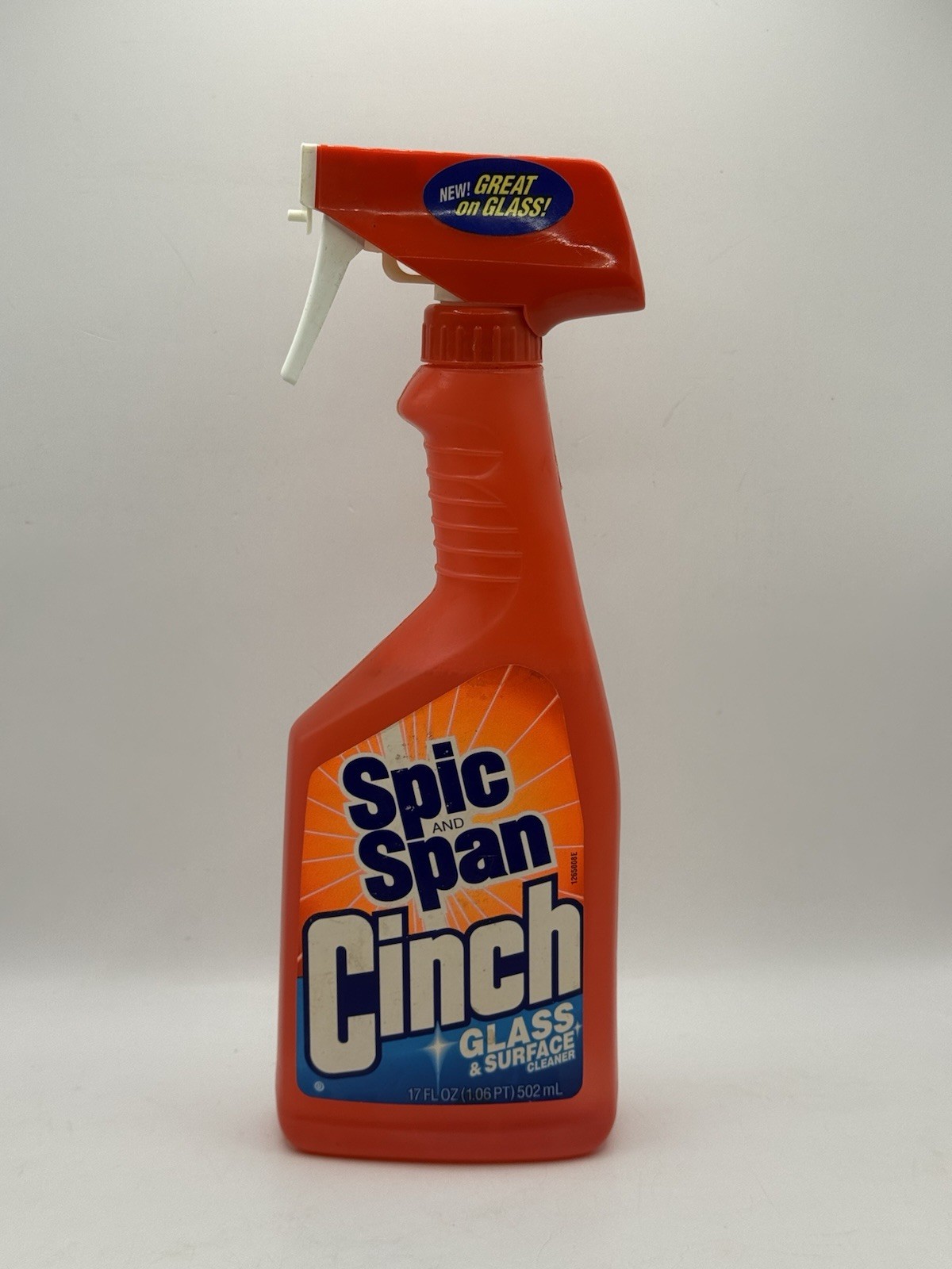 Vintage 1993 Spic and Span CINCH Glass & Surface Cleaner 90% Full 17oz Bottle