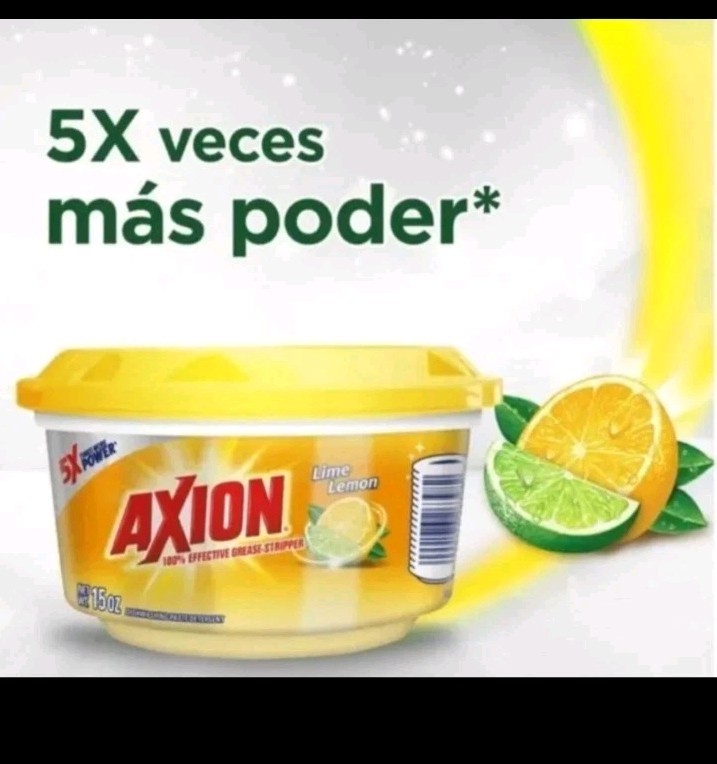 AXION LIME & LEMON Dish Washing Paste Detergent 425 g from Mexico One