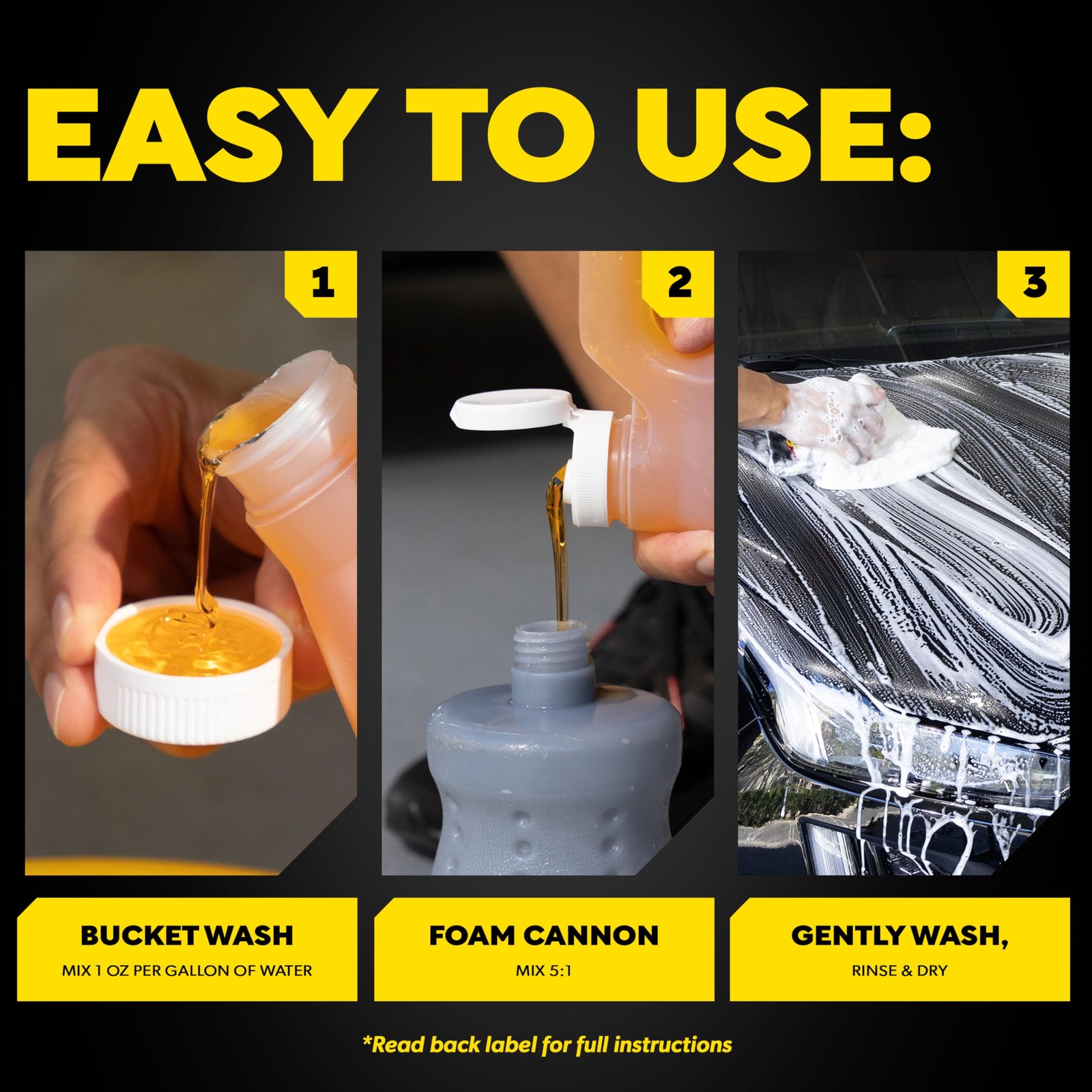 Meguiar’s Gold Class Car Wash Ultra Rich Foam Car Wash Soap and Conditioner for