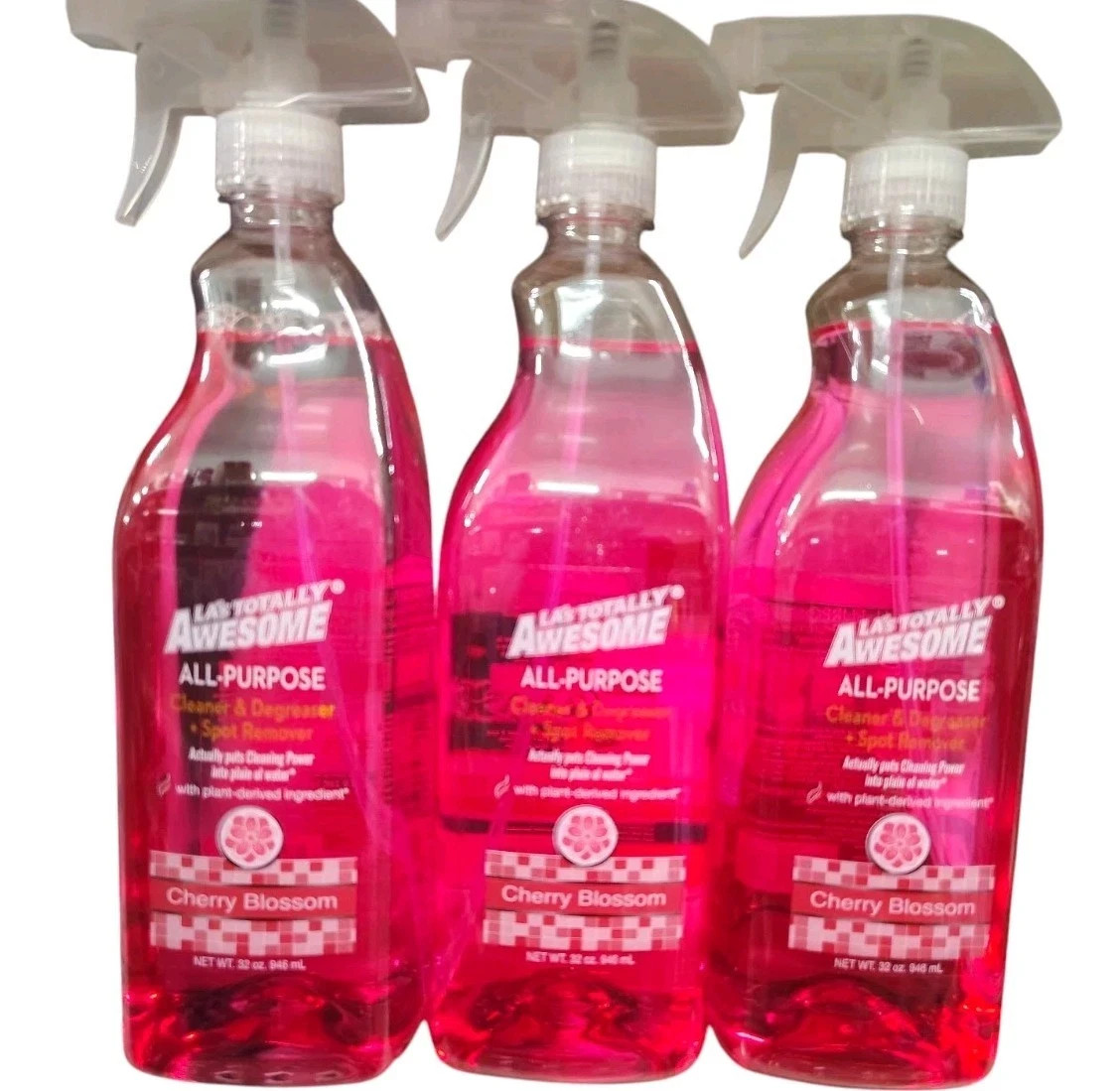 3 Pack LA’s Totally Awesome All Purpose Cleaner Cherry Blossom 32oz rose