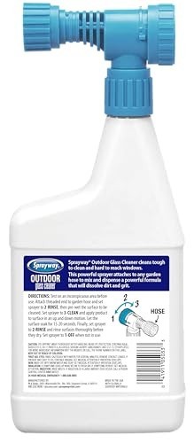 Streak-Free Outdoor Glass Cleaner 32oz – Pack of 6 | Foaming Action for Windows