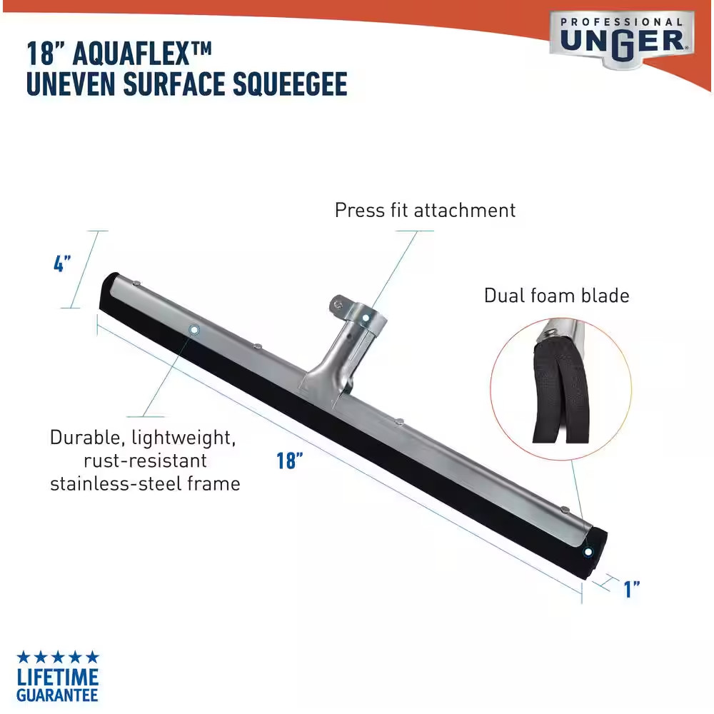18 In. Moss Rubber Floor Squeegee