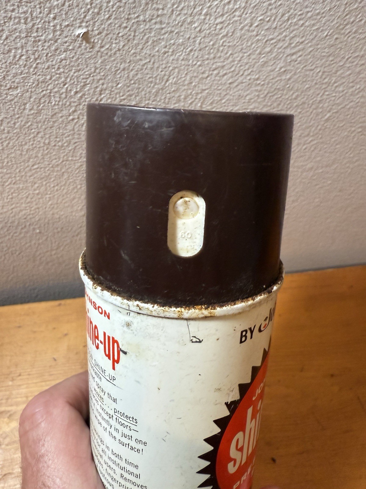 Vintage Johnson Wax Shine-Up Spray Cleaner Wax Protects 15 oz 90% Full