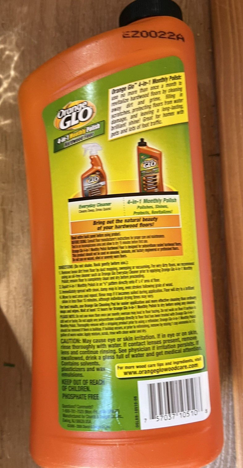 Orange Glo Fresh Orange Scent 4-in-1 Monthly Polish Hardwood Floor, 24 Fl. Oz.
