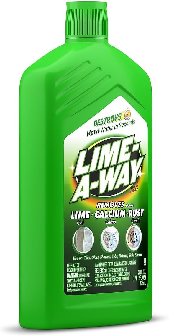 Hard Water Stain Remover Liquid, Removes Lime, Calcium & Rust