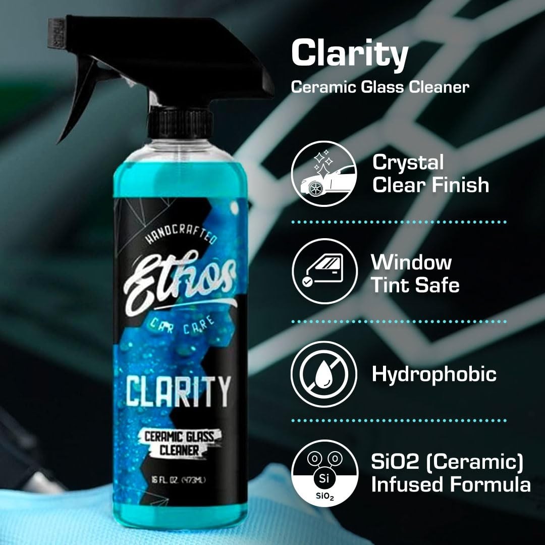 Ceramic Glass Cleaner & Windshield Water Repellent | Streak-Free Auto Glass Care