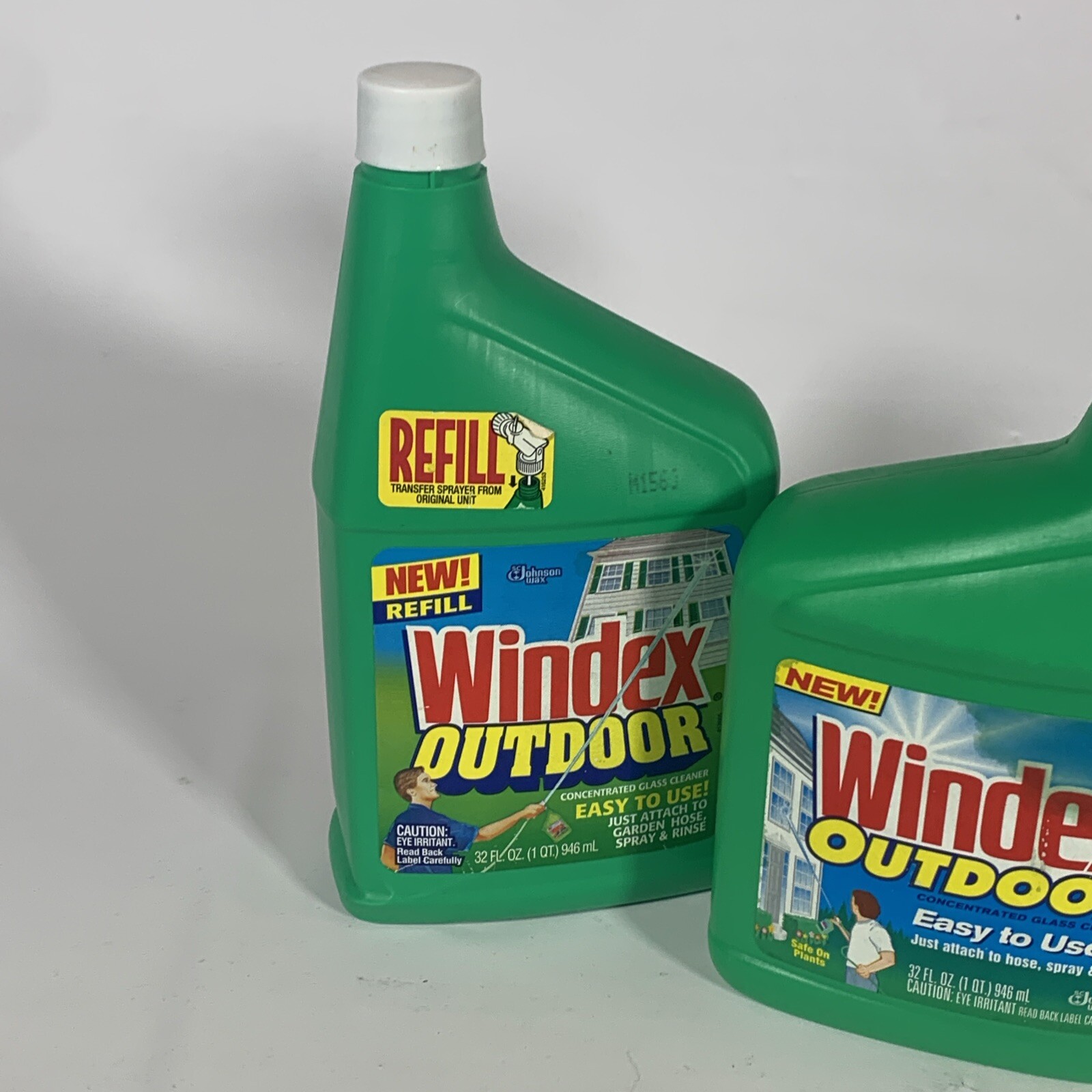 Windex Outdoor Window, Glass Cleaner Concentrate 32 Oz Lot of 2