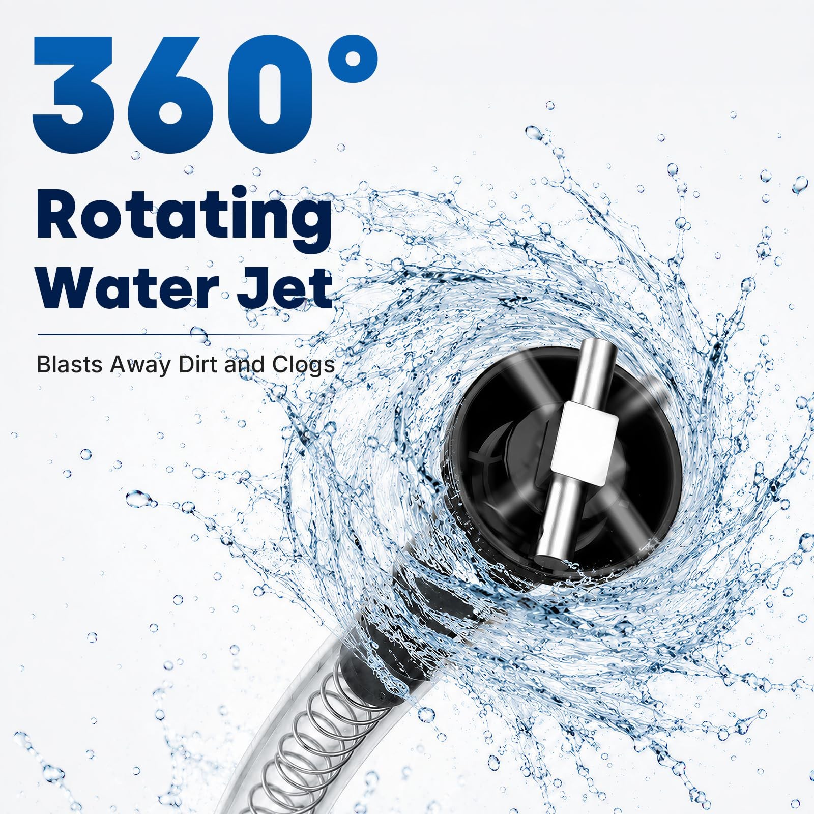 RV Holding Tank Swivel Stik Rinser, RV Black Tank Cleaner Wand with 360° Rota…