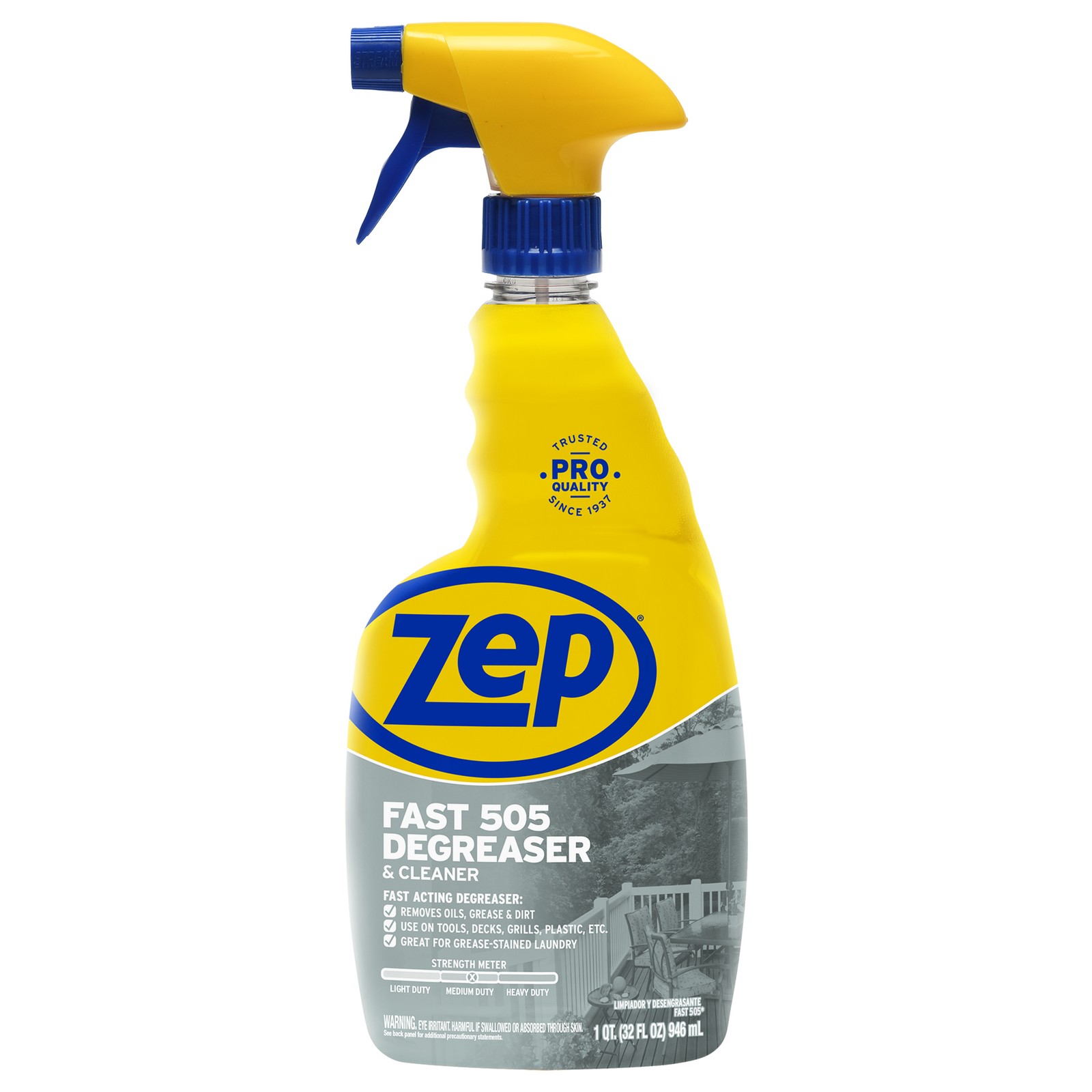 Zep Fast 505 Cleaner and Degreaser – 32 oz (Case of 2) ECZU505322 – Fast Acting,