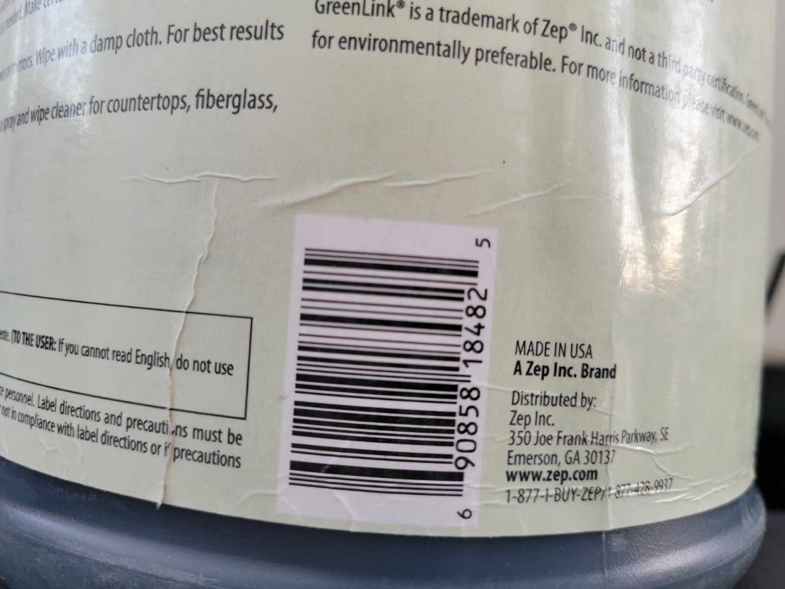 Zep Z Green Link All Purpose Alternative For Cleaning Concentrate,1 Galon .