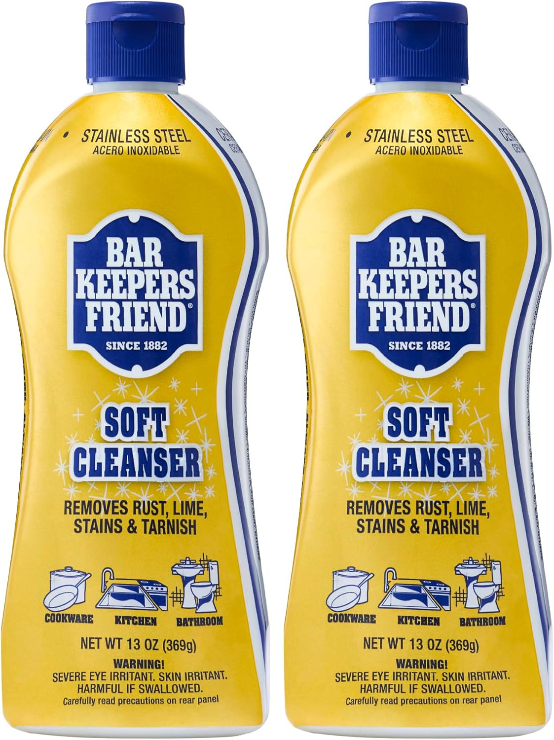 Soft Cleanser Liquid, 13 Oz X 2, Multipurpose Surface Cleaner, Soap Scum & Greas