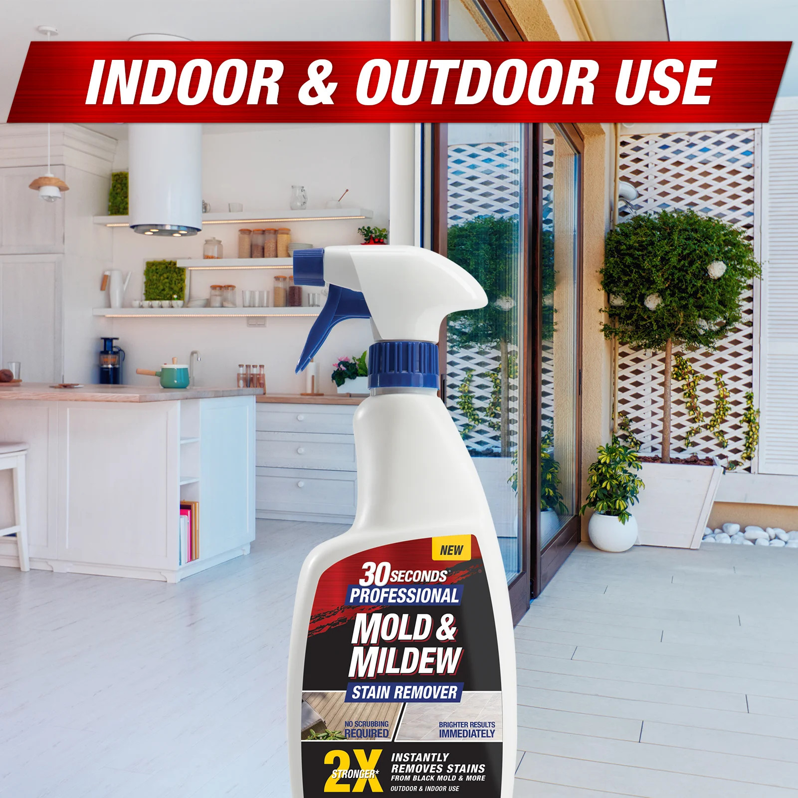 30 Second Professional Mold and Mildew Remover Spray for Black Mold