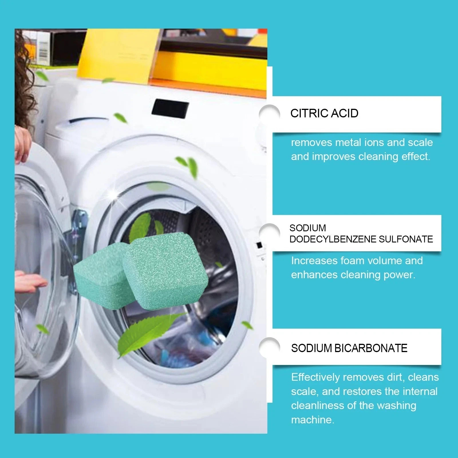 Uproot Clean Washing Machine Cleaner Tablets – 12 Pack USA FREE FAST SHIPPING ✅