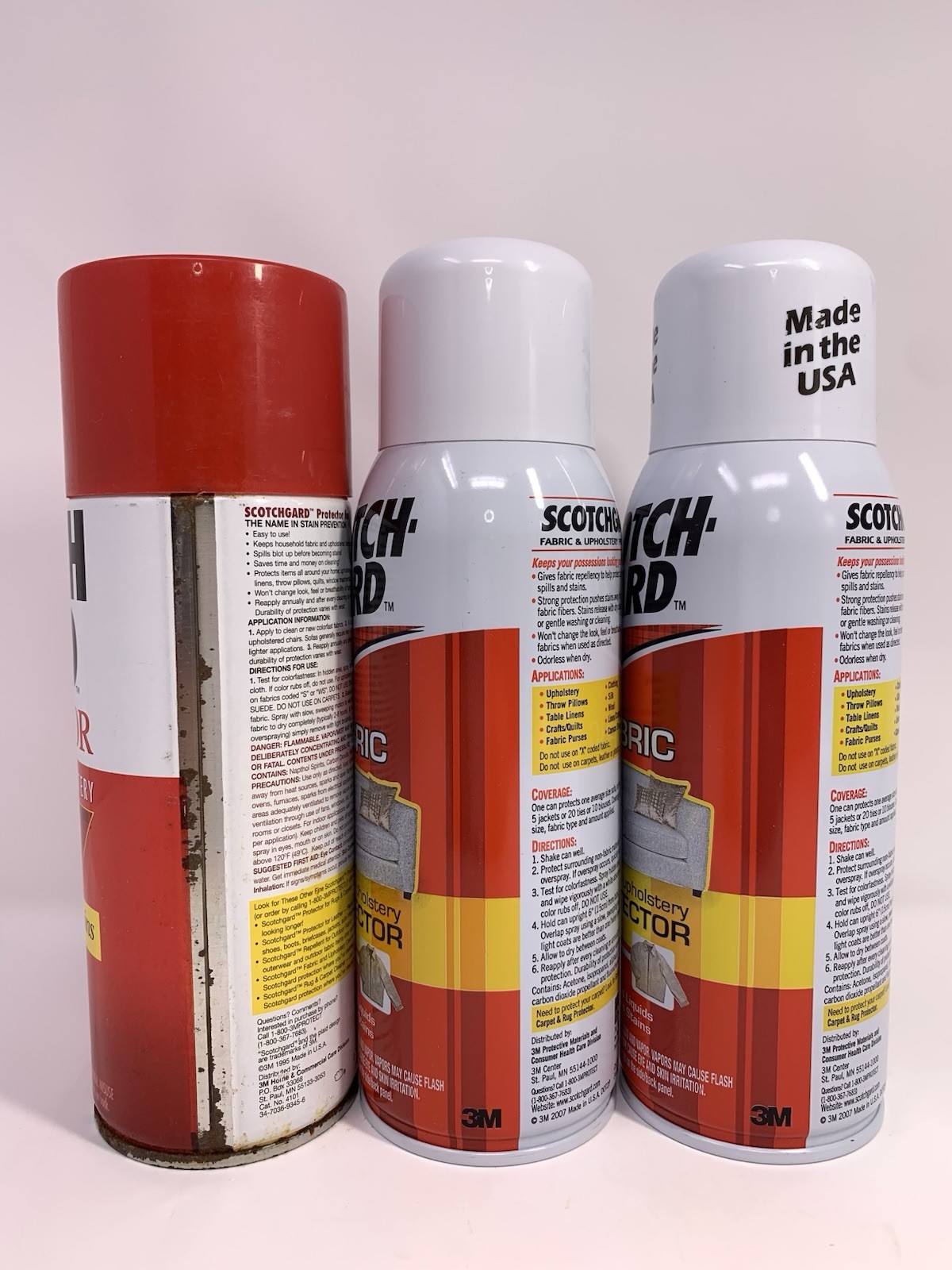 3M Scotchgard FABRIC PROTECTOR Waterproof Clothes Upholstery 10 oz Lot of 3