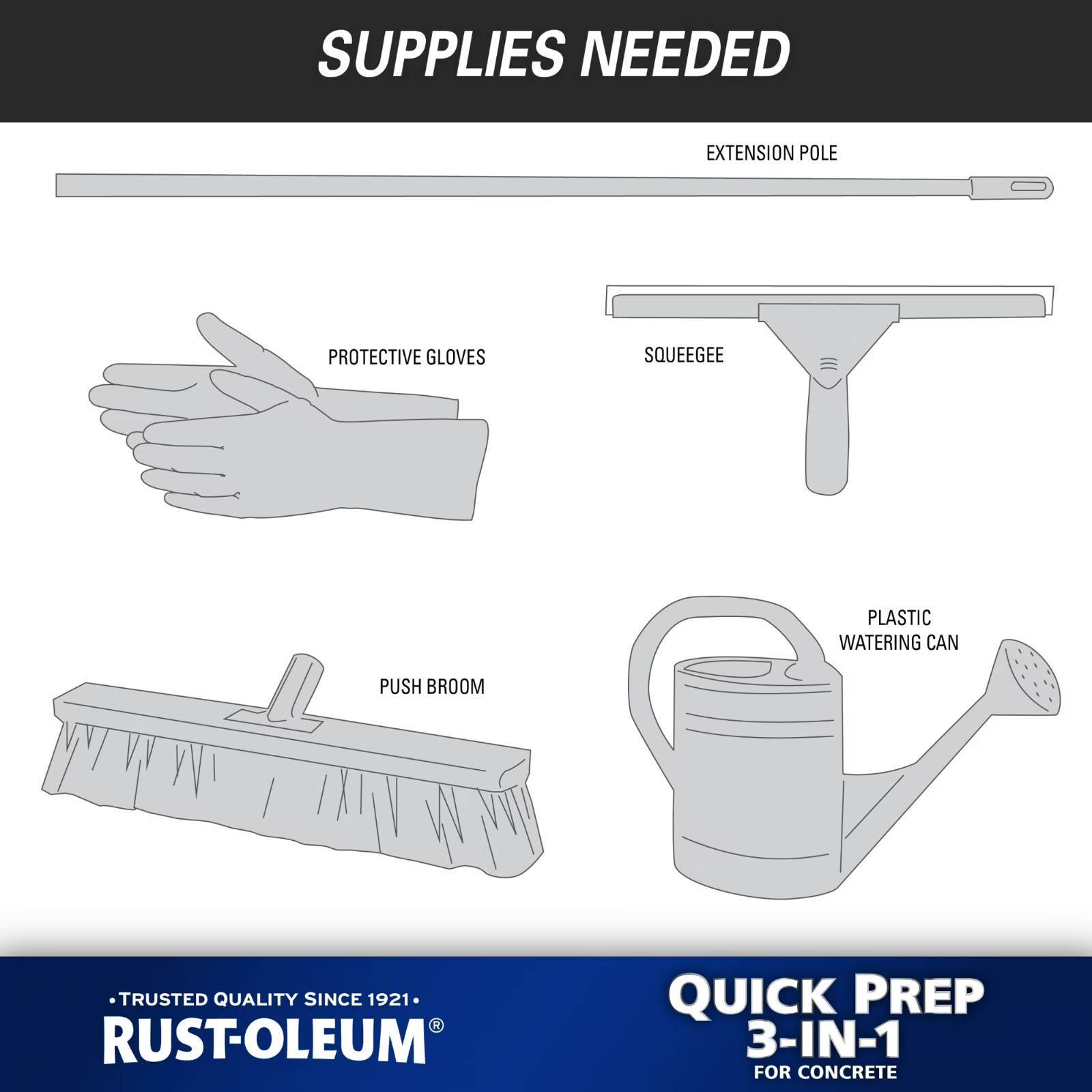 (2 pack) Rust-Oleum Quick Prep 3-in-1 Cleaner, Degreaser & Etch-362970, Gallon