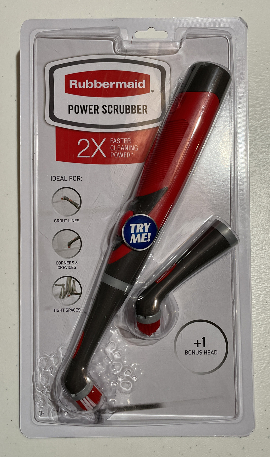 Rubbermaid Reveal Power Scrubber Grout & Tile Bathroom and Shower Clener