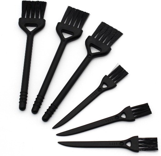 Keyboard Cleaning Brush, 6 Pcs Plastic Handle Nylon Anti Static Brush Kit Fit fo