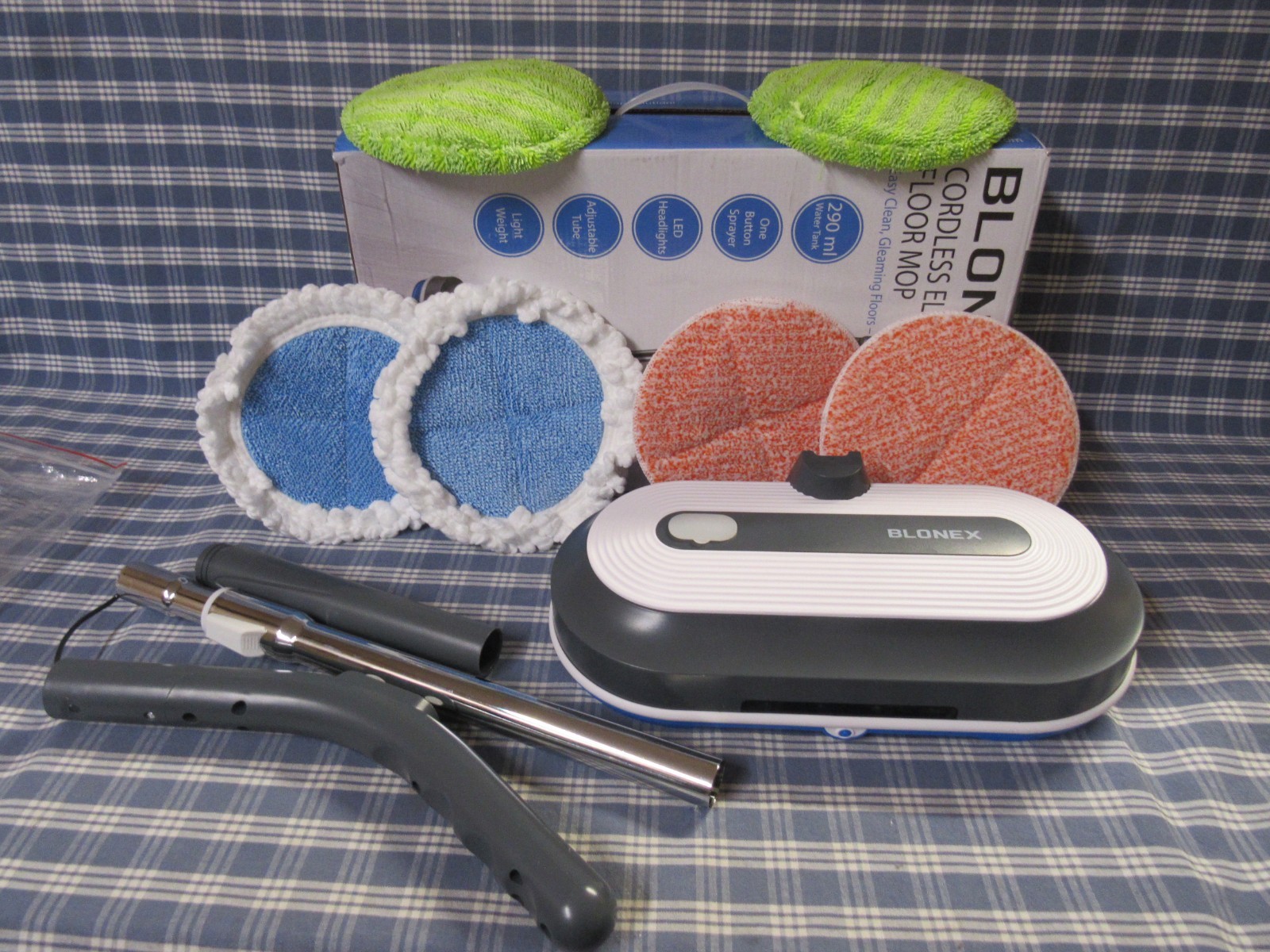 Blonex Cordless Electric Spin Floor Mop with LED (Store Display) FREE SHIPPING.