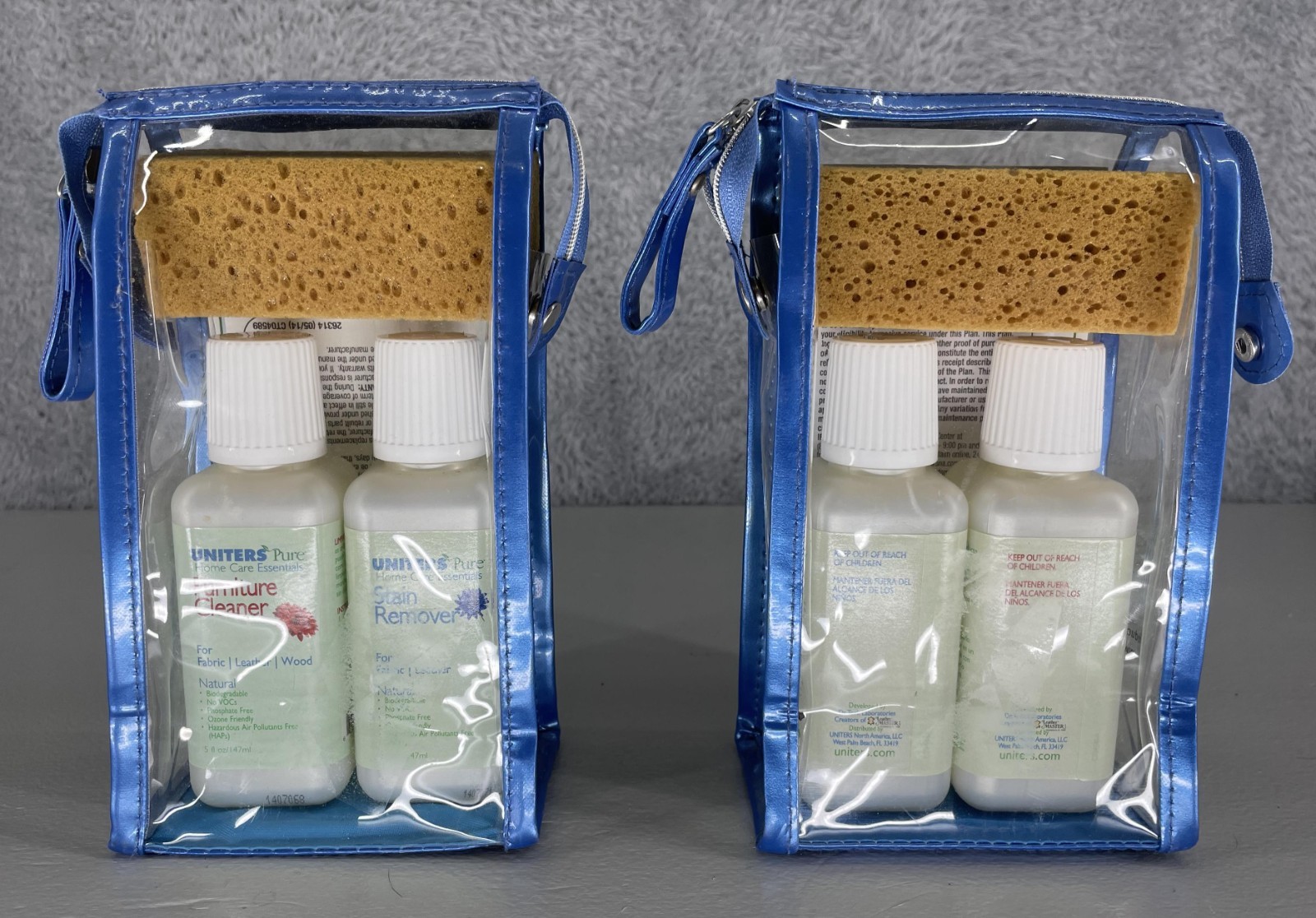 (2) Uniters Pure Home Care Essentials Furniture Cleaner/Stain Remover Cleaner