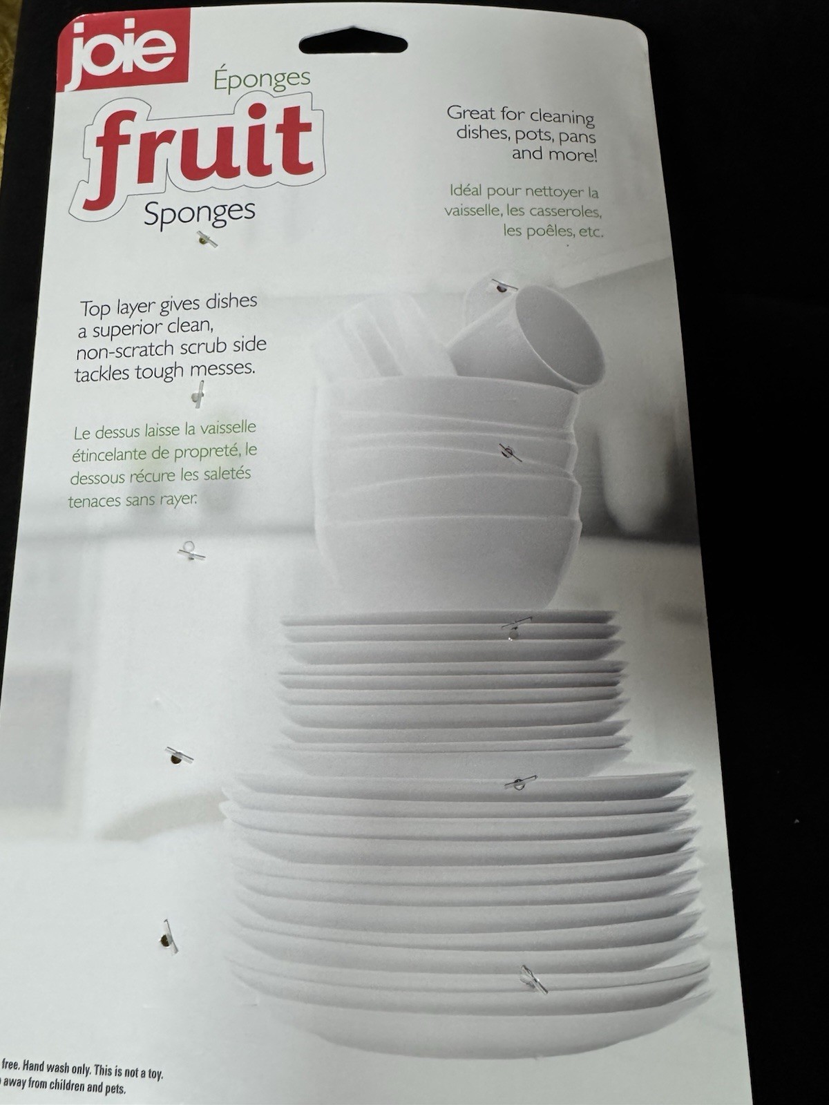 Joie Fruit Sponges, 6 Pack – 10.5×6.2x3cm New