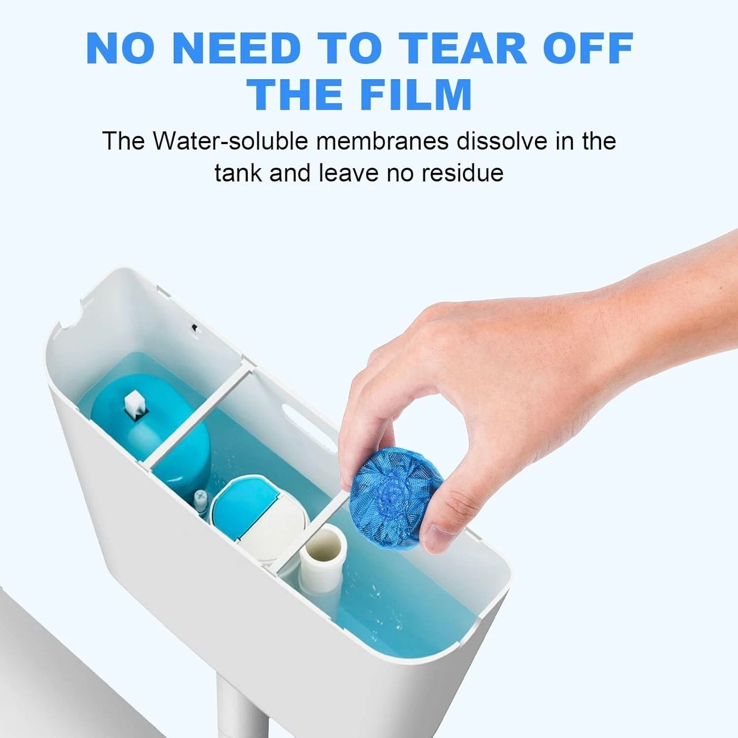 100 Pack Toilet Bowl Cleaner Tablets, Long-Lasting Bathroom Toilet Tank Cleaner.