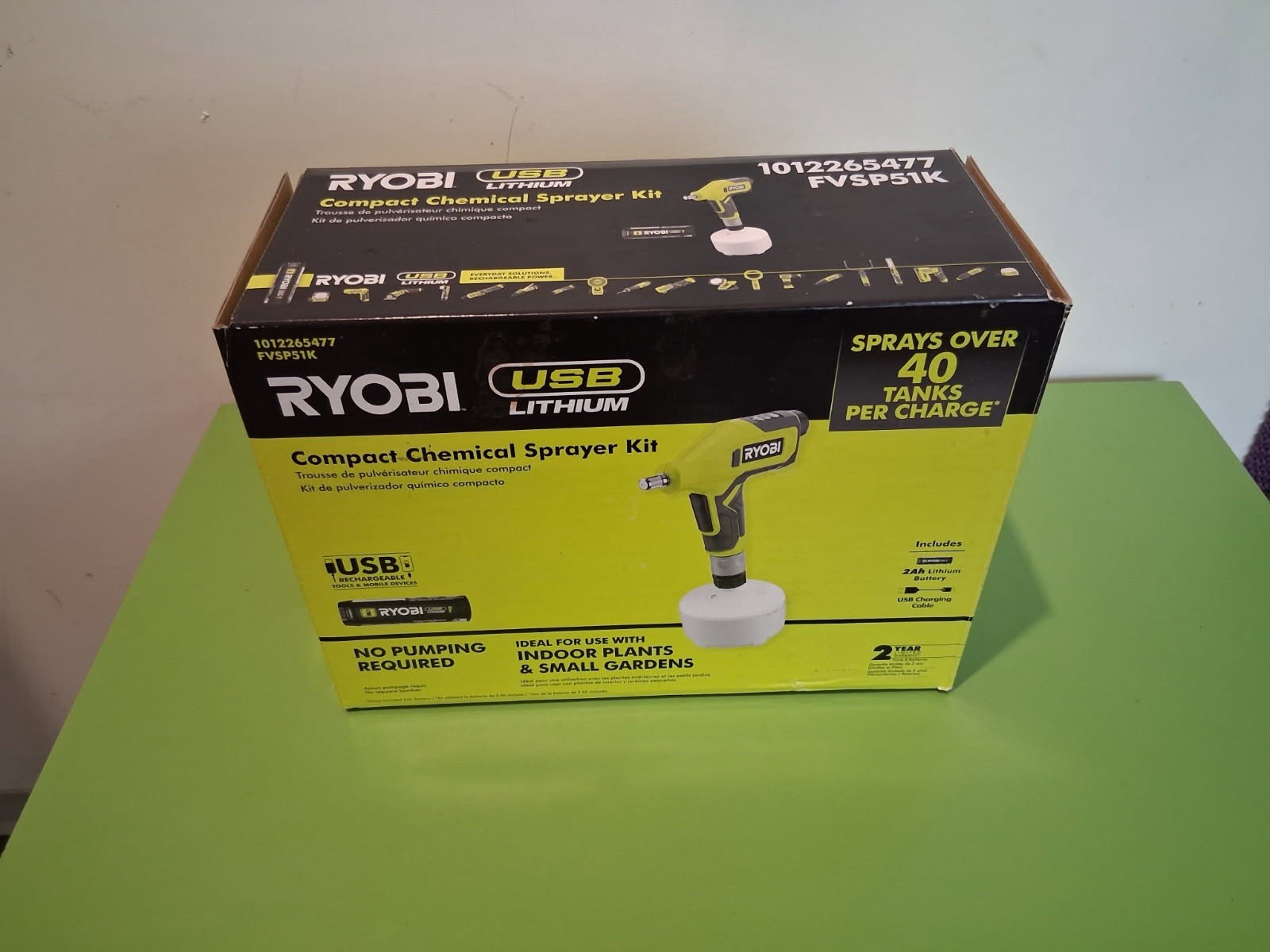 Ryobi FVSP51K USB Lithium Compact Chemical Sprayer Kit