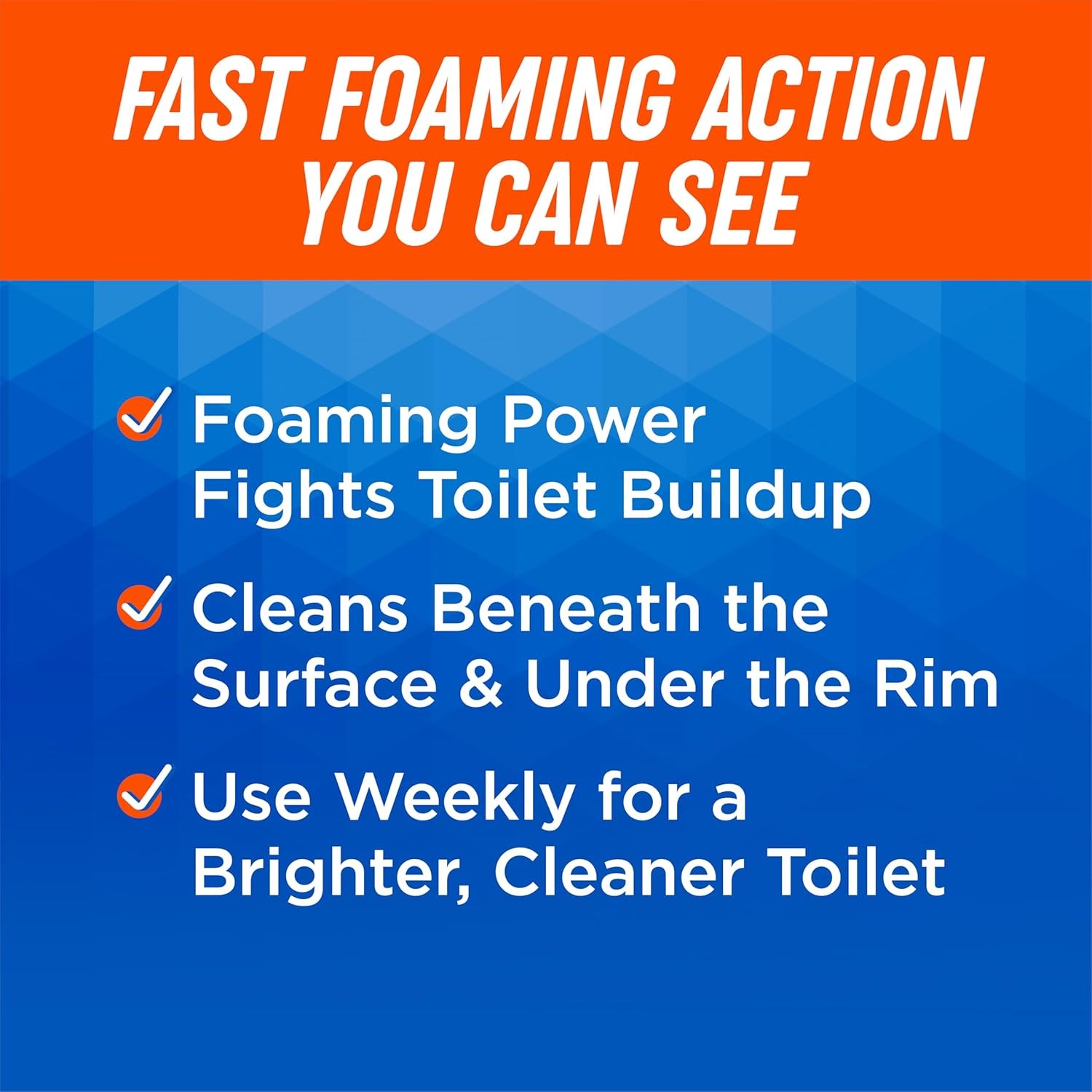 Ty-D-Bol Ultra Foam Toilet Bowl Cleaner – Provides Up to 8 Cleans – Citrus Scent