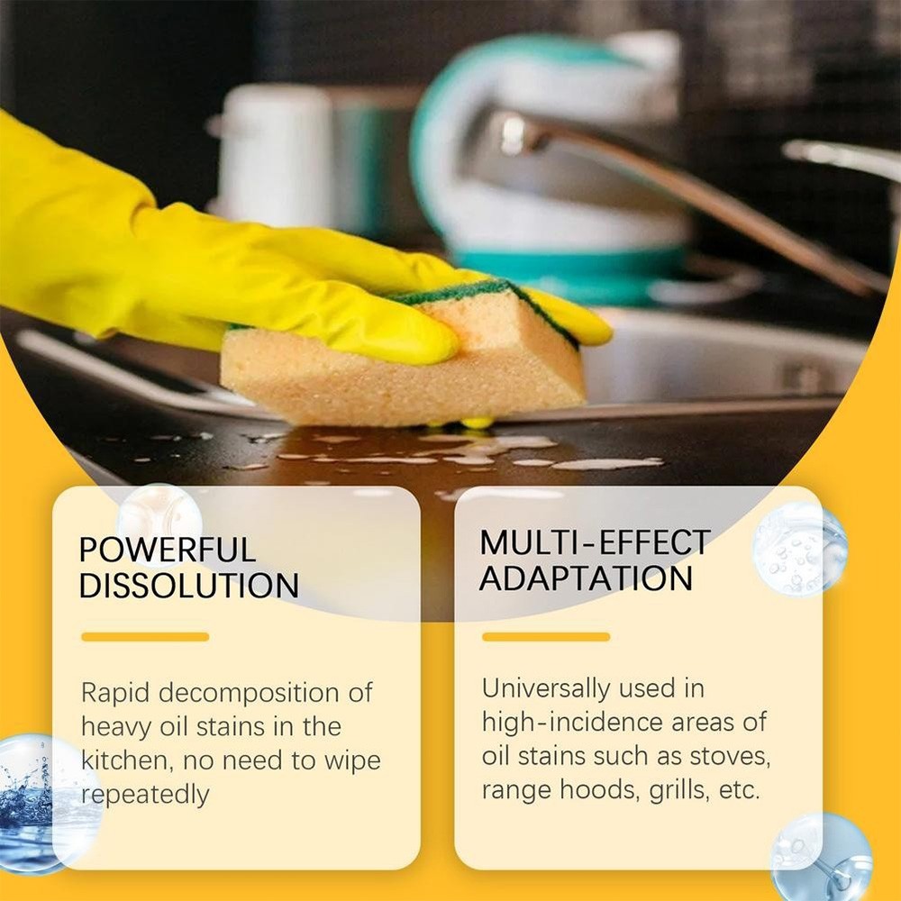 120ml Clean Kitchen Oil Stains Spray, Kitchen Heavy Oil Cleaning Agent