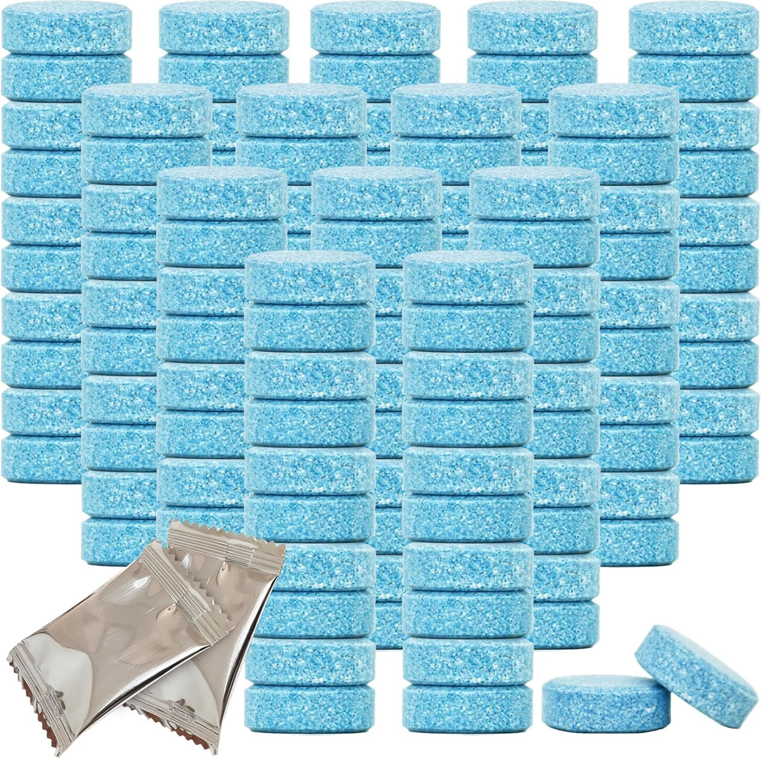 400 Effervescent Tablets for Car Windshield and Glass Cleaning
