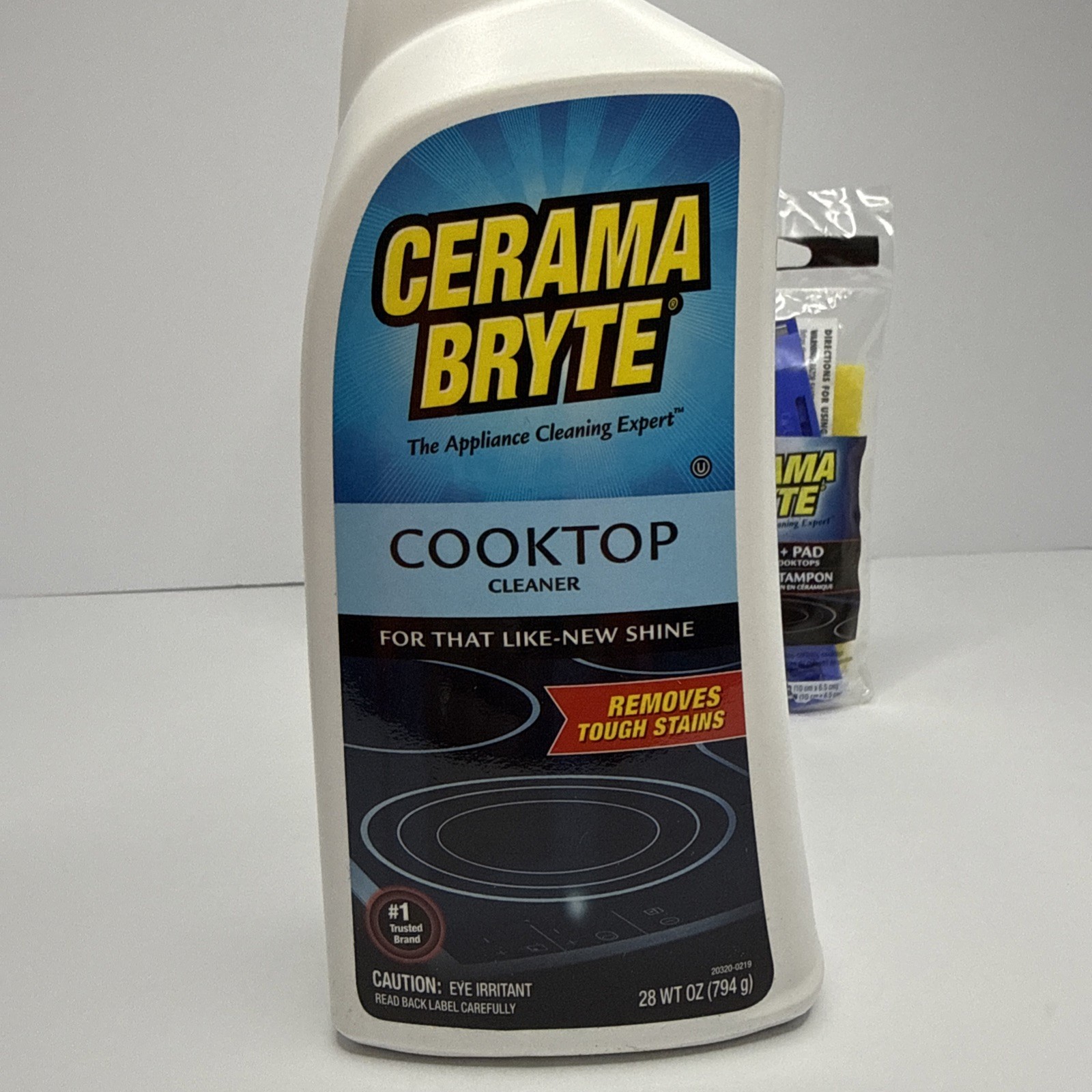 Cerama Bryte Stovetop Cleaner Kit, Cooktop Cleaner, Scraper & Pads