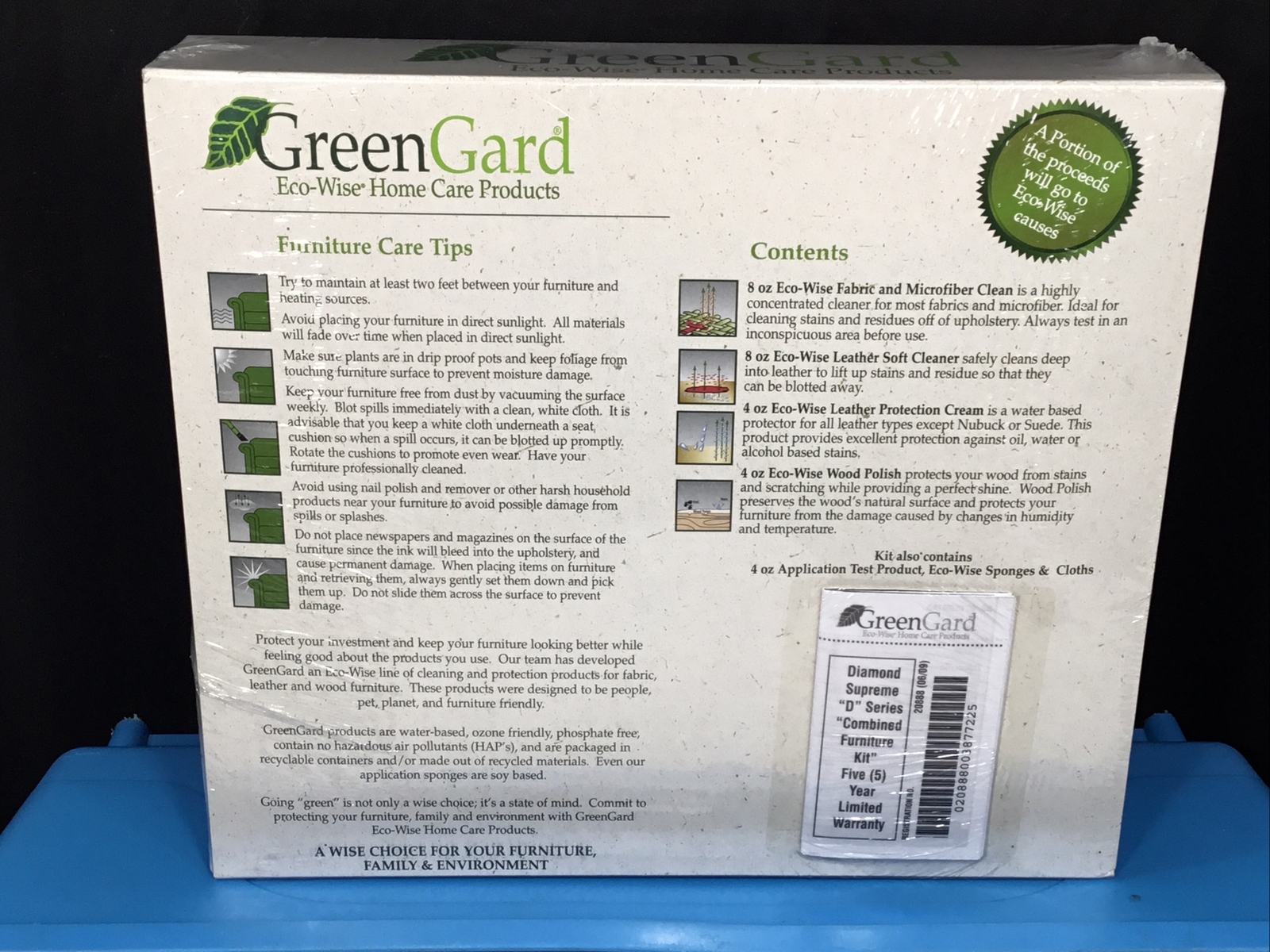 Green Card Eco-Wise Home Care Products For Fabric Leather + Wood By JCPenney