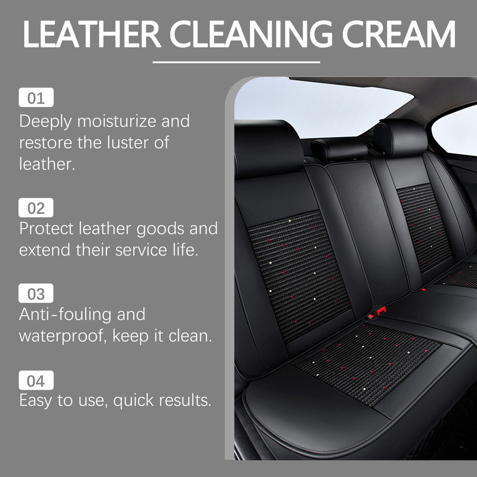 100g Car Leather Color Restorer Cream Plastics Renovate Wax Seats Cleaning Care