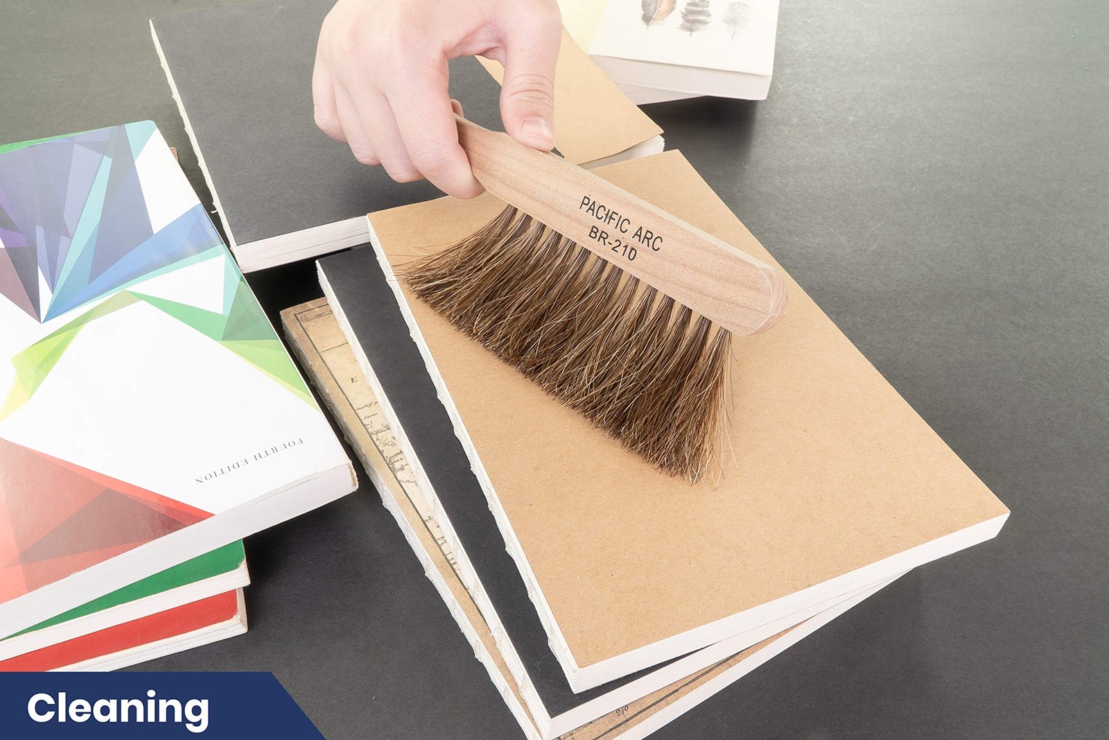 Professional Horse Hair Dust Foxtail Brush, 9 Inches for Work, Outdoor, Furnitur