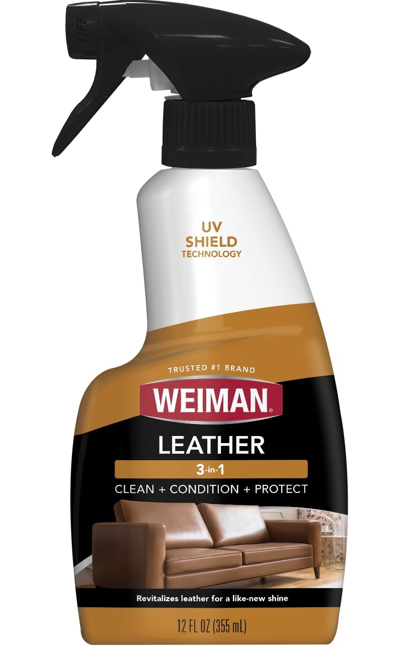 Weiman Leather Cleaner & Conditioner Cleans Restores & Protects Leather UV