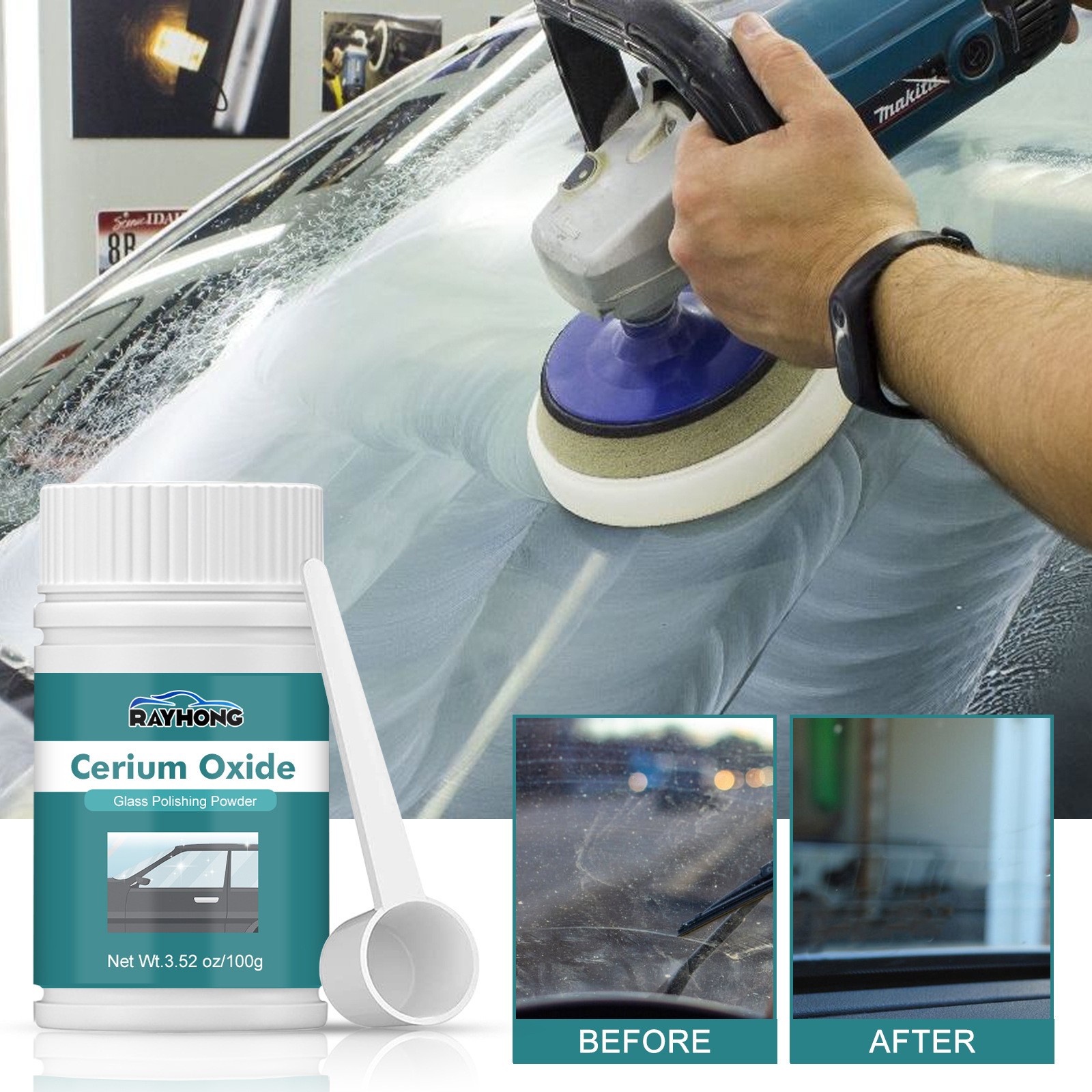 Cerium Oxide Glass Scratch Remover Professional Glass Polishing Compounds USA