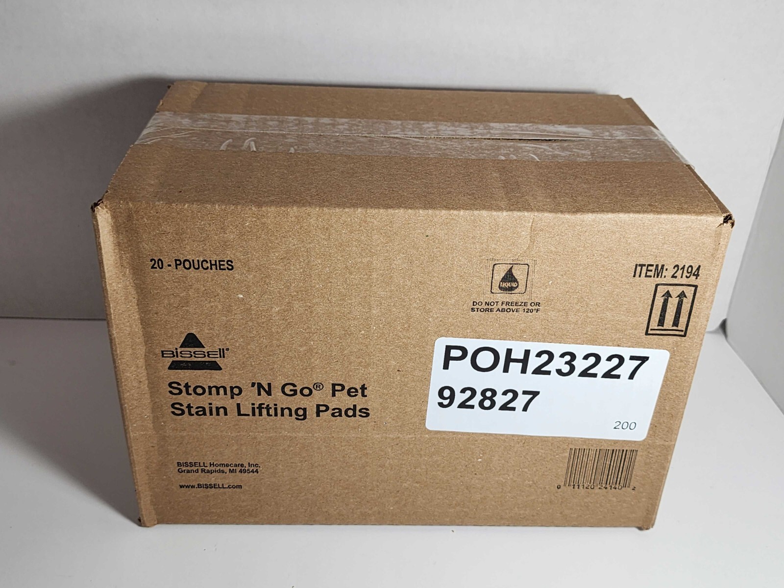 Box of 20 Bissell Stomp ‘N Go Pet Lifting Pads + Oxy Stain Carpet Rug Cleaning