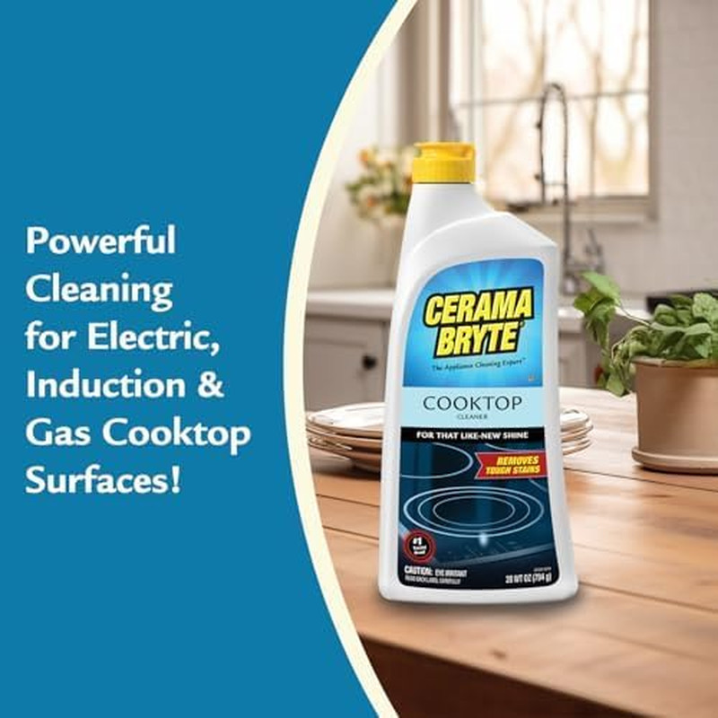 Glass Cooktop and Stove Top Cleaner Combo Kit – Includes Cleaning Tool, Razor, S