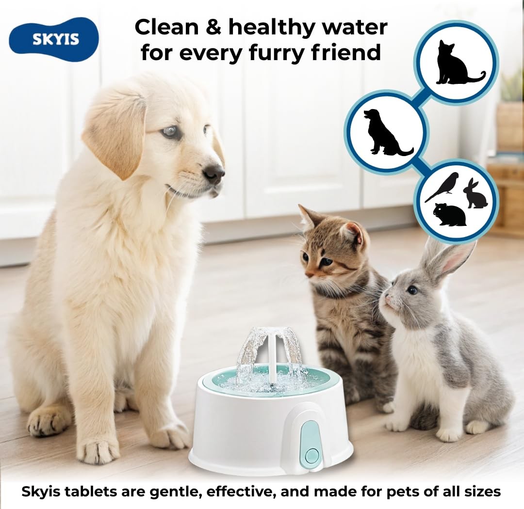 Pet Fountain Cleaner 36-Pack Cat & Dog Water Fountain Cleaning Kit Removes Li…