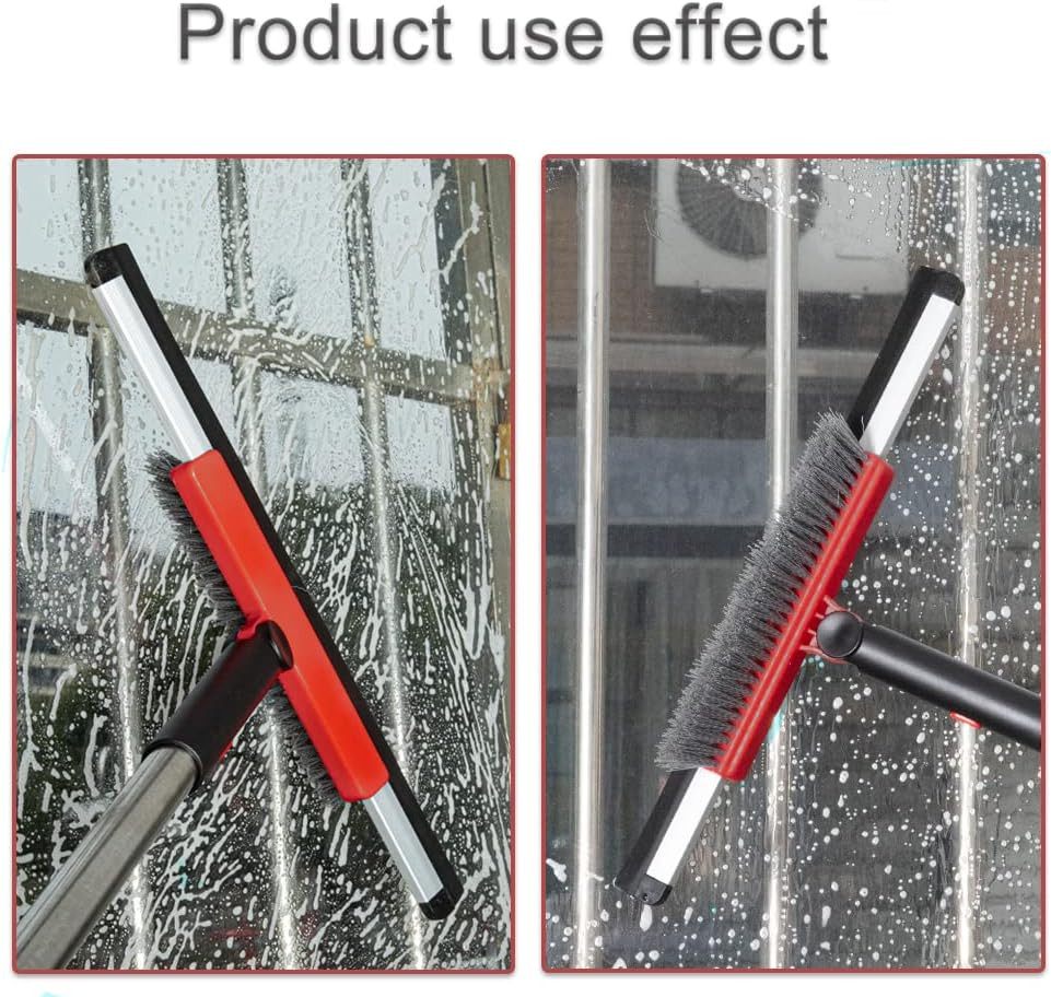 Floor Squeegee Scrubber Shower Squeegee with Grout Brush.14 Squeegee Broom and 5