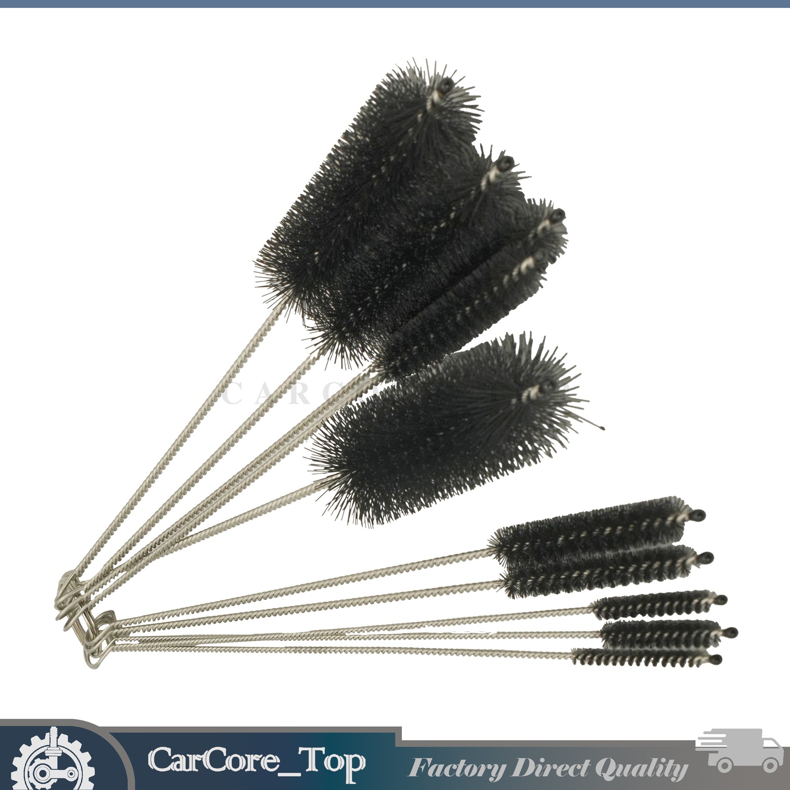 Fit Kitchen Nylon Cleaning Straw Brush Set 10PCS Bottle Tube Pipe Cleaner US
