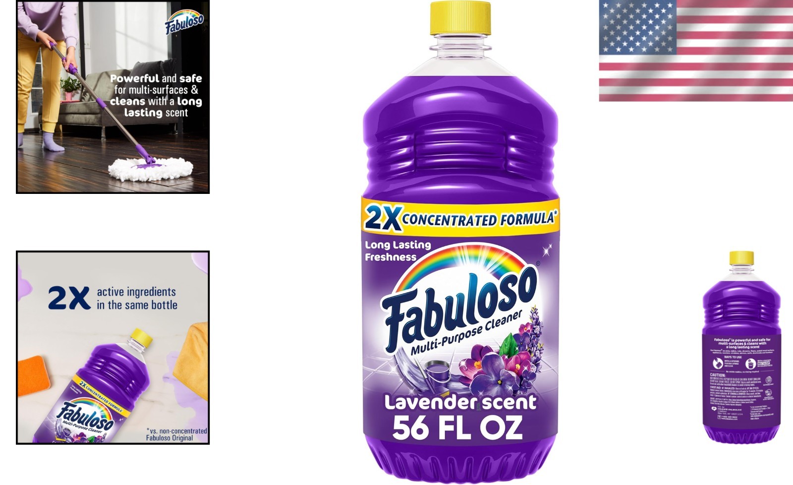 2X Concentrated Lavender Cleaning Solution – 56 Fl Oz Eco-Conscious Cleaner