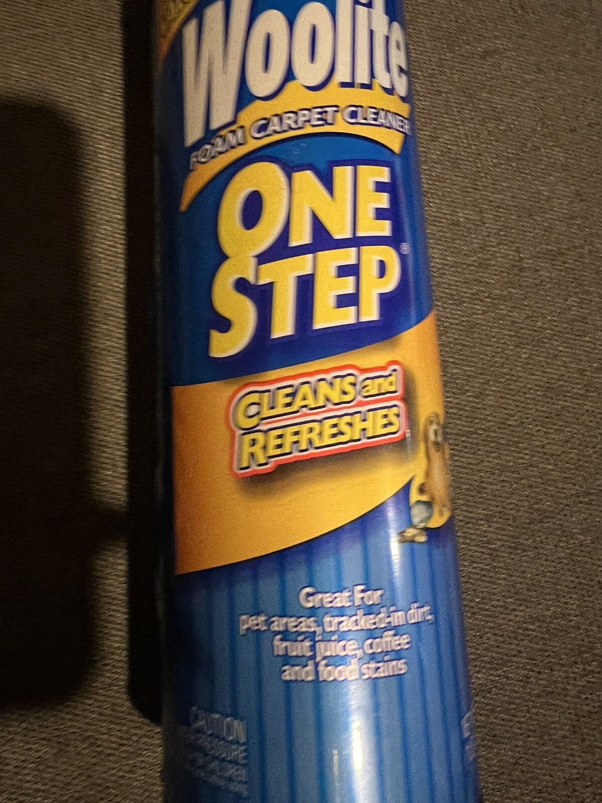 Woolite One Step Foam Carpet Cleaner Pets Dirt Coffee Stains Clean Refresh New