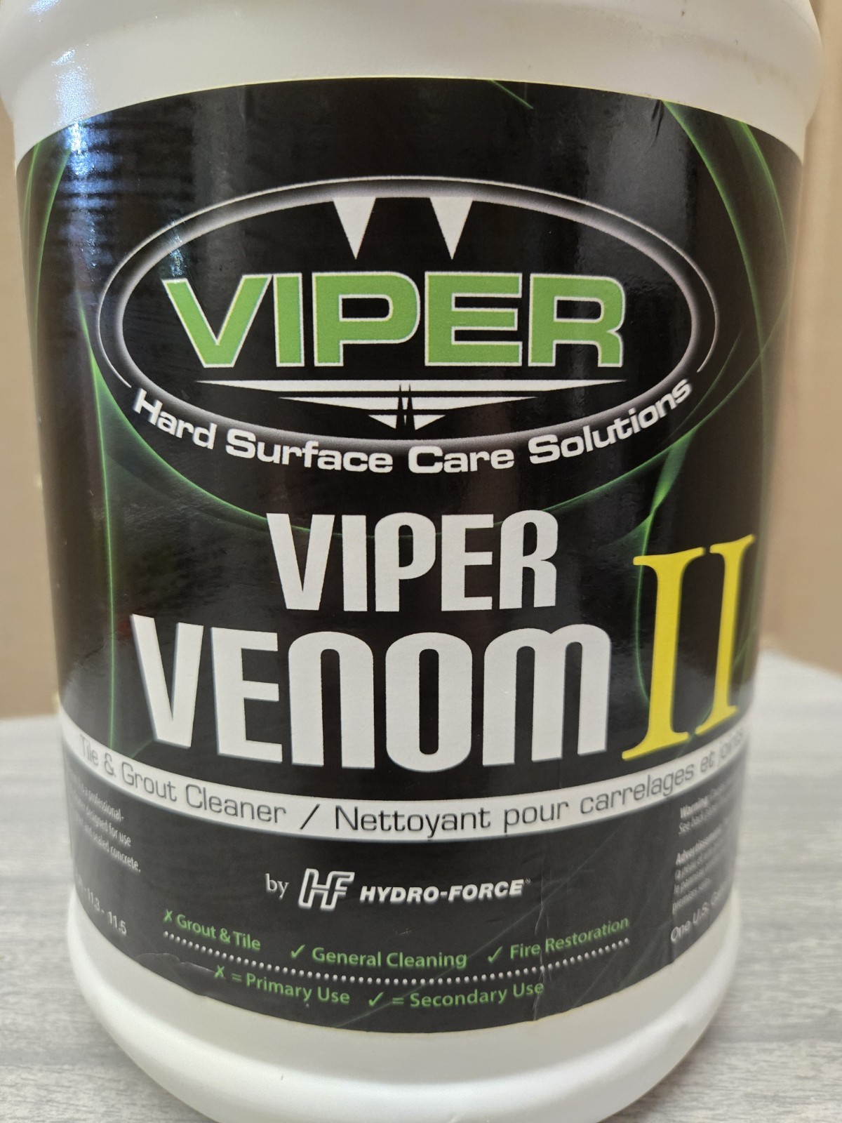 Viper Venom II Tile & Grout Cleaner- 1 Gallon Jug