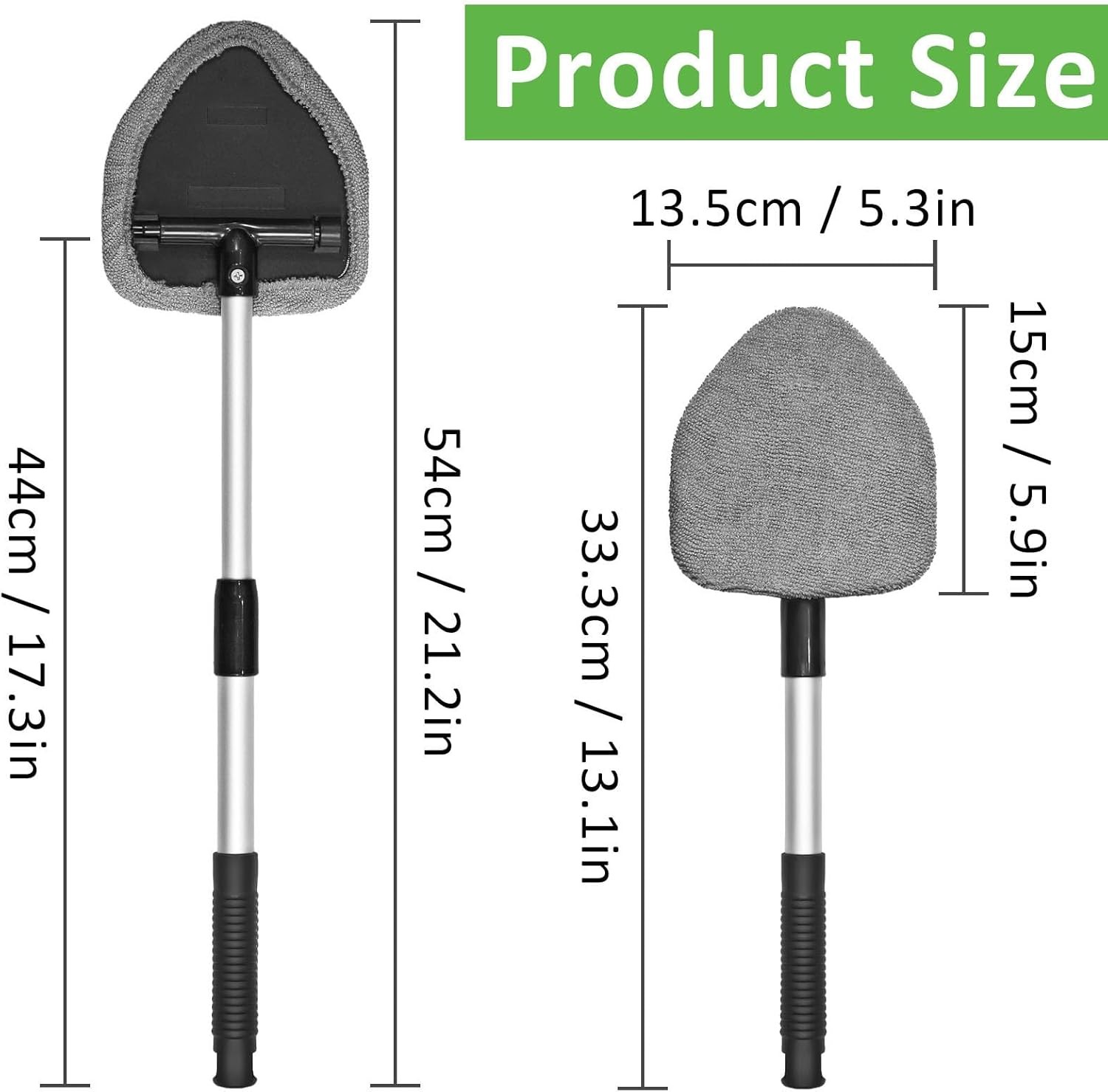3 Pieces Windshield Cleaning Tool Inside Car Window Cleaner Cleaning Tool with E