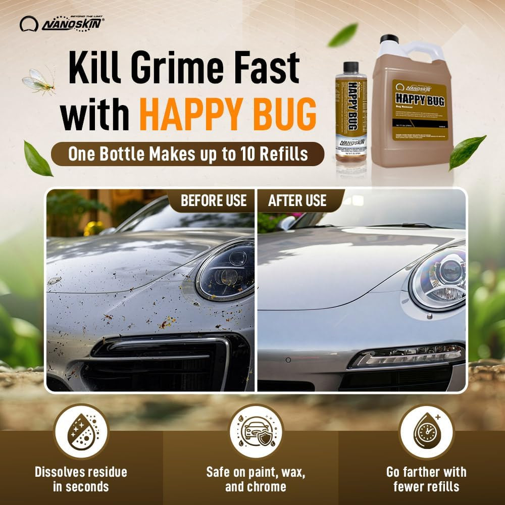 Bug Remover 1 Gallon – Exterior Cleaner & Degreaser for Bug Residue, Grime, Plas