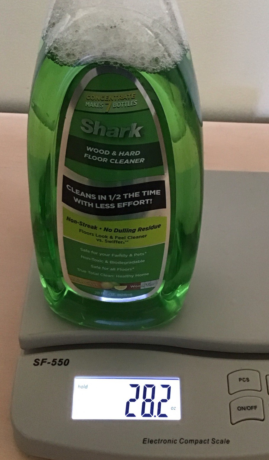 Shark Wood & Hard Floor Liquid Concentrate Cleaner Italian Citrus 28oz NEW