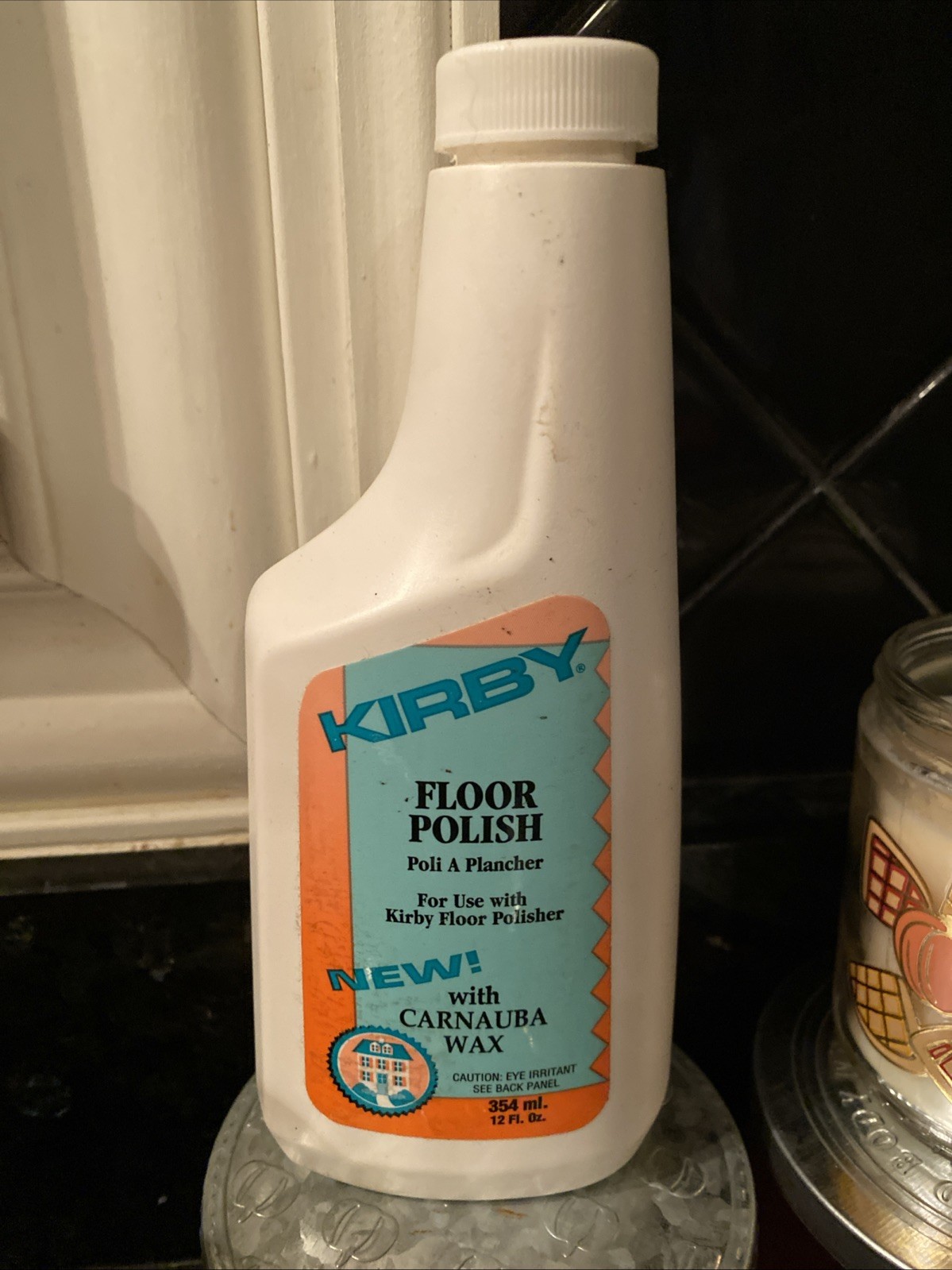 Kirby Floor Polish Liquid w/ Carnauba Wax 12 oz NOS New Sealed OLD FORMULA,.