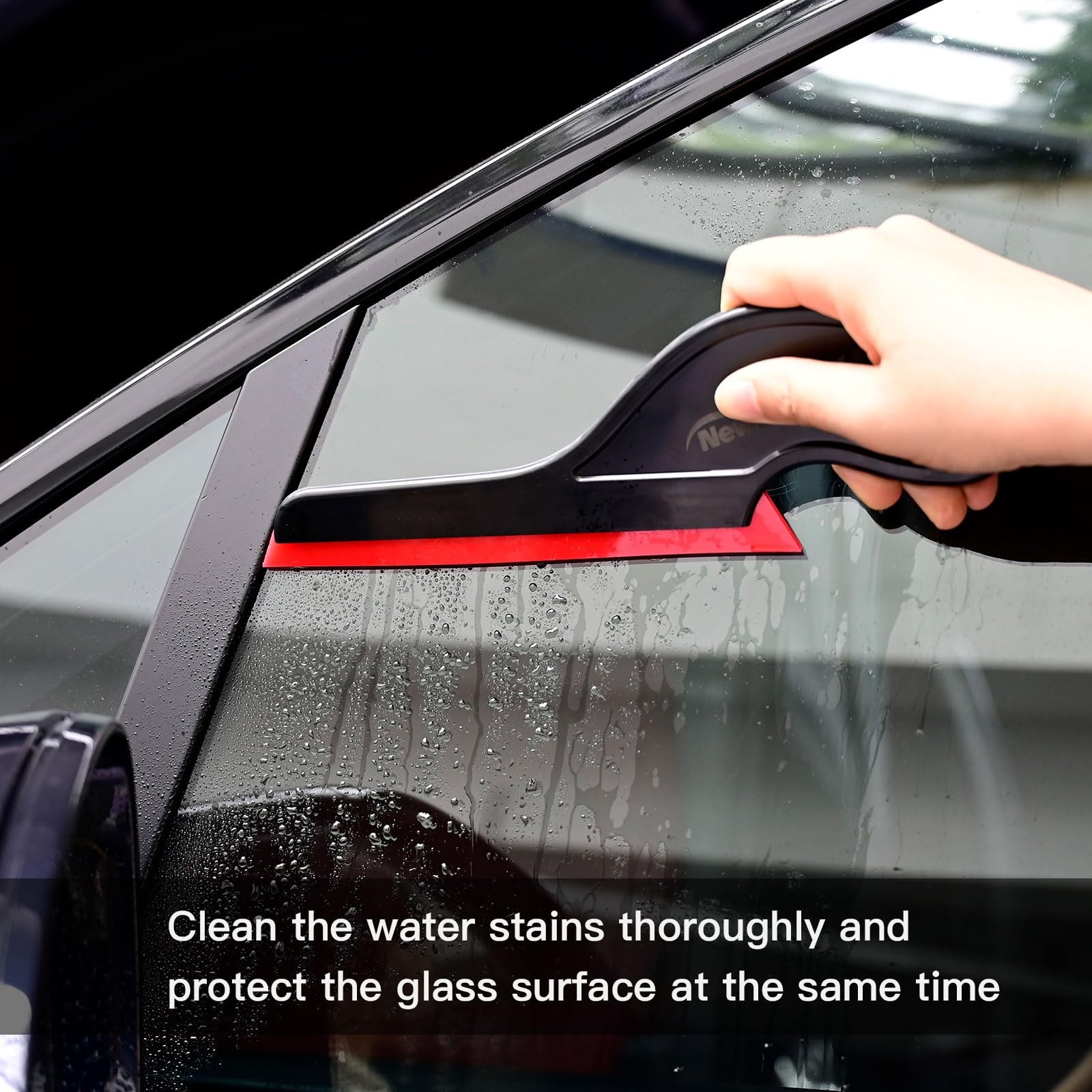 Window Tint Tools, 3 PCS Side Wiper Swiper Silicone Squeegee, Car Squeegee Wa…